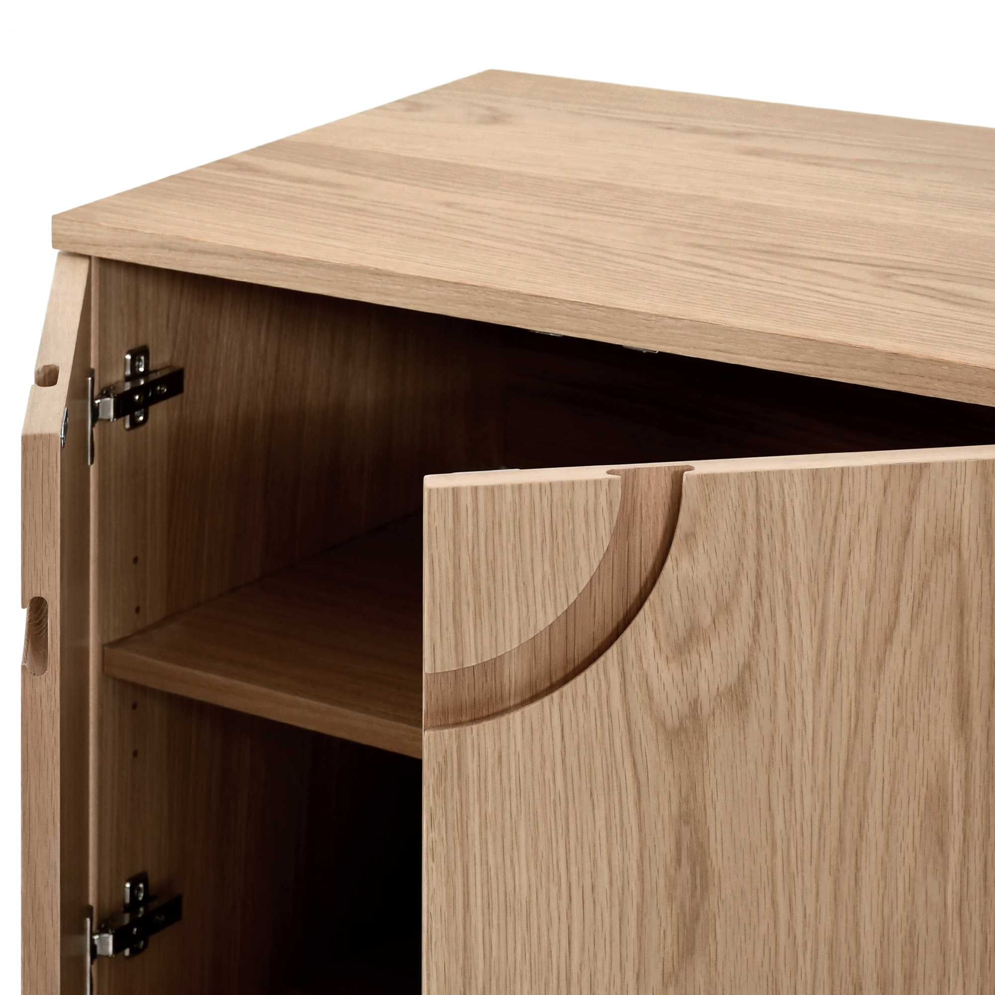 Cut Out Konsol Natürel Meşe