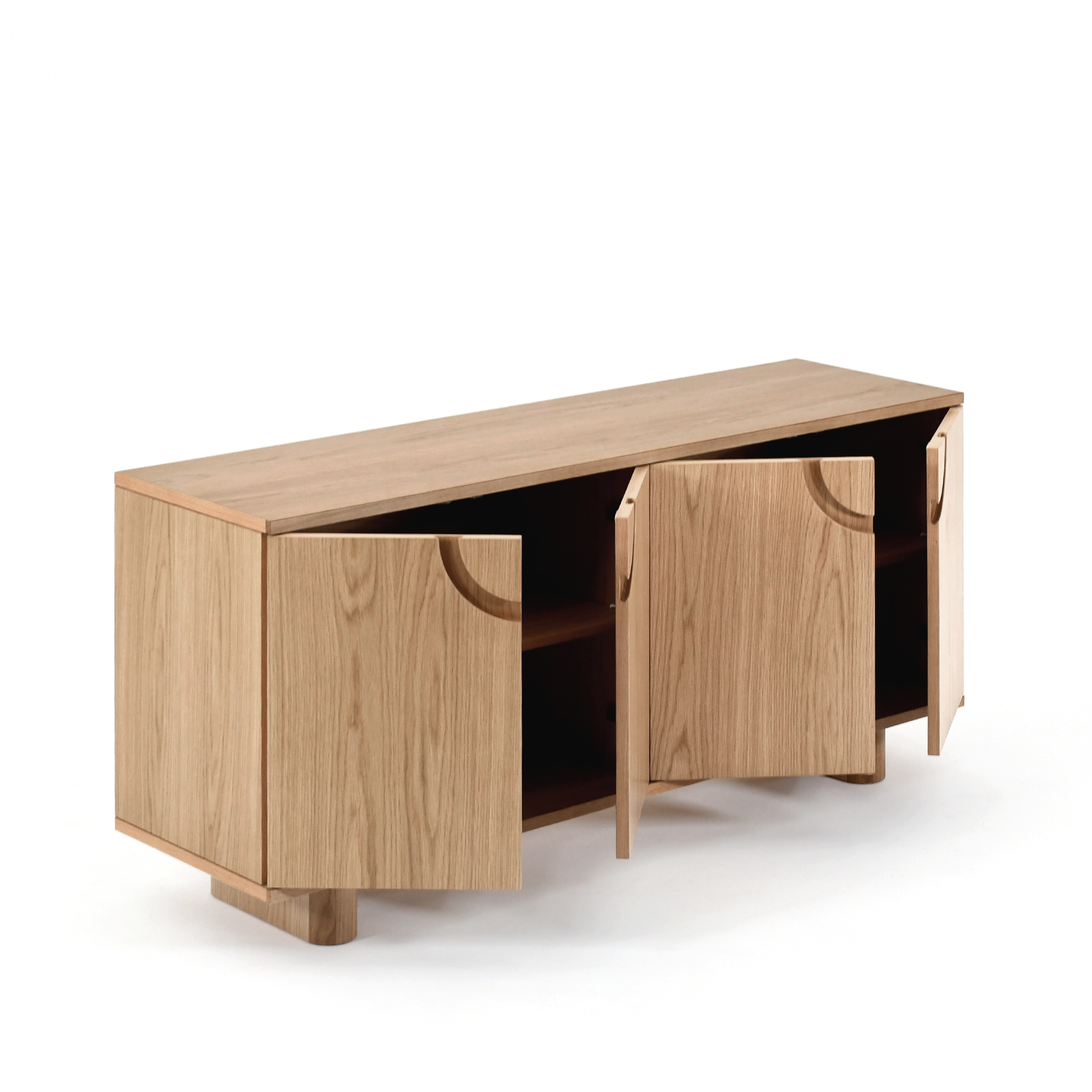 Cut Out Konsol Natürel Meşe