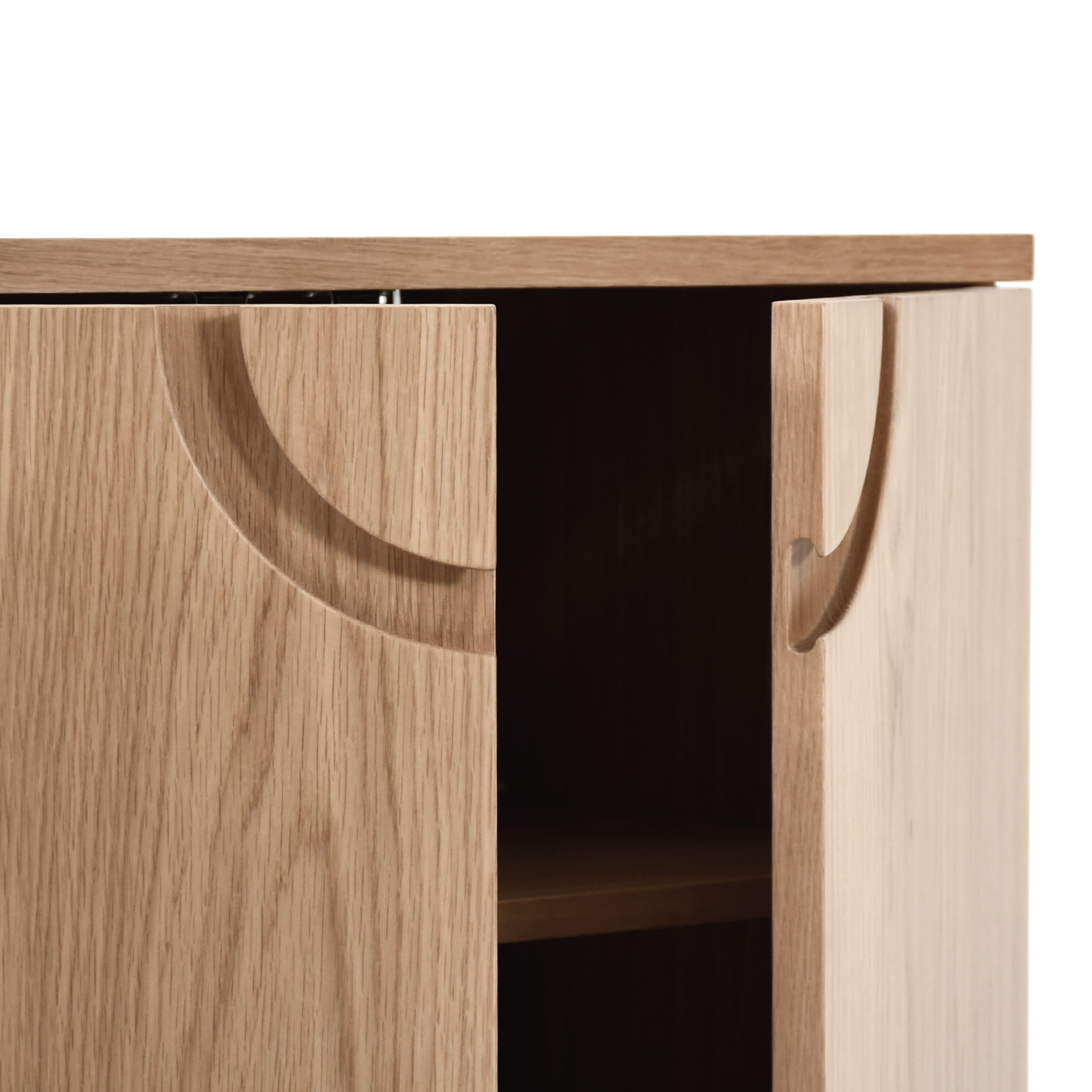 Cut Out Konsol Natürel Meşe