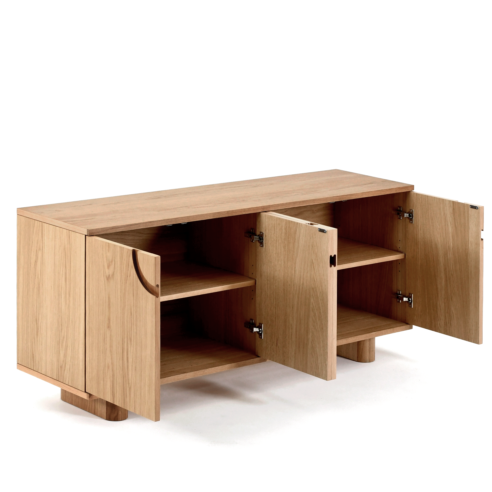 Cut Out Konsol Natürel Meşe