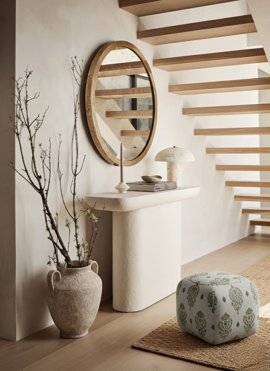 Thot, Pamuk Keten Puf/Yan Koltuk