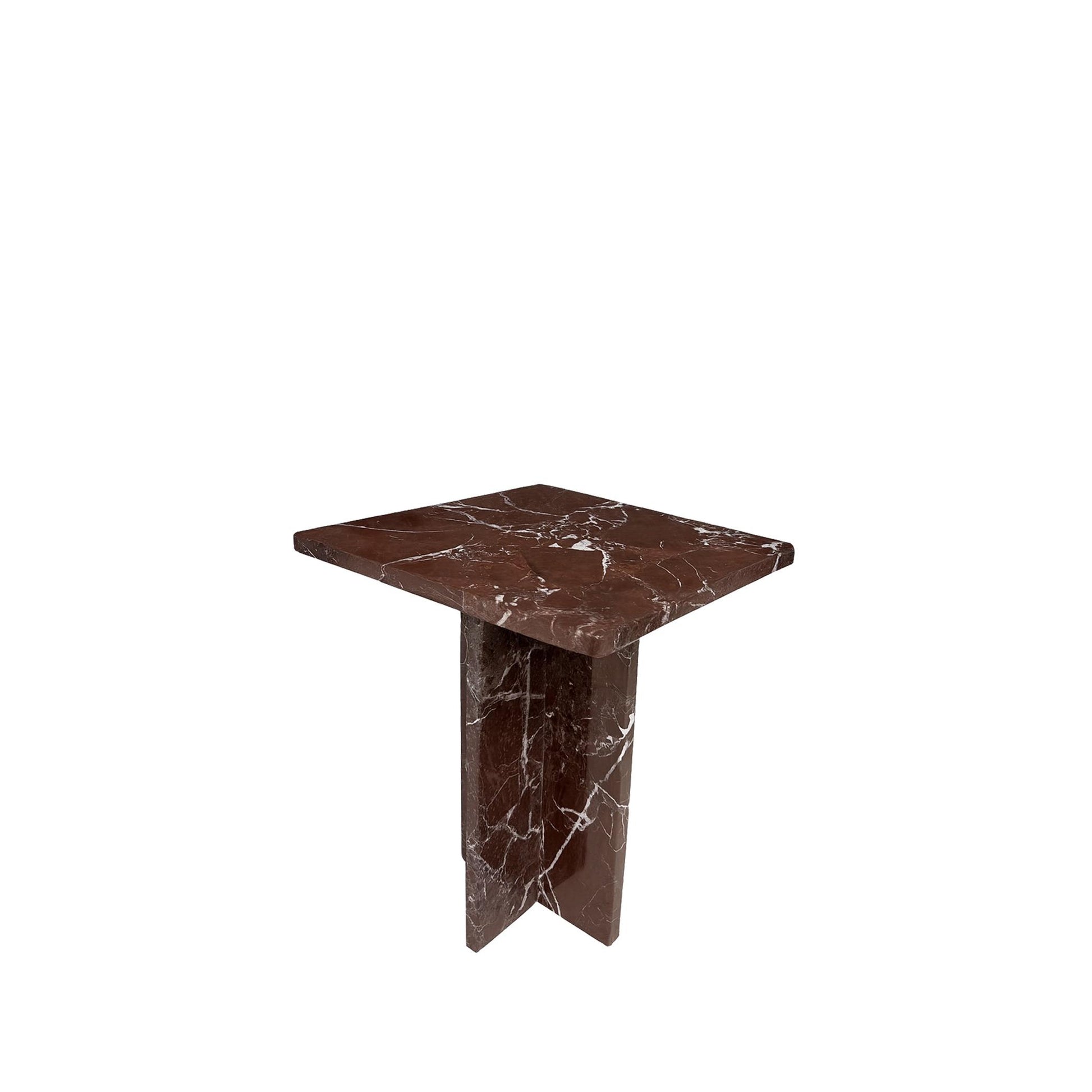 Daisy Bordo Mermer Yan Sehpa