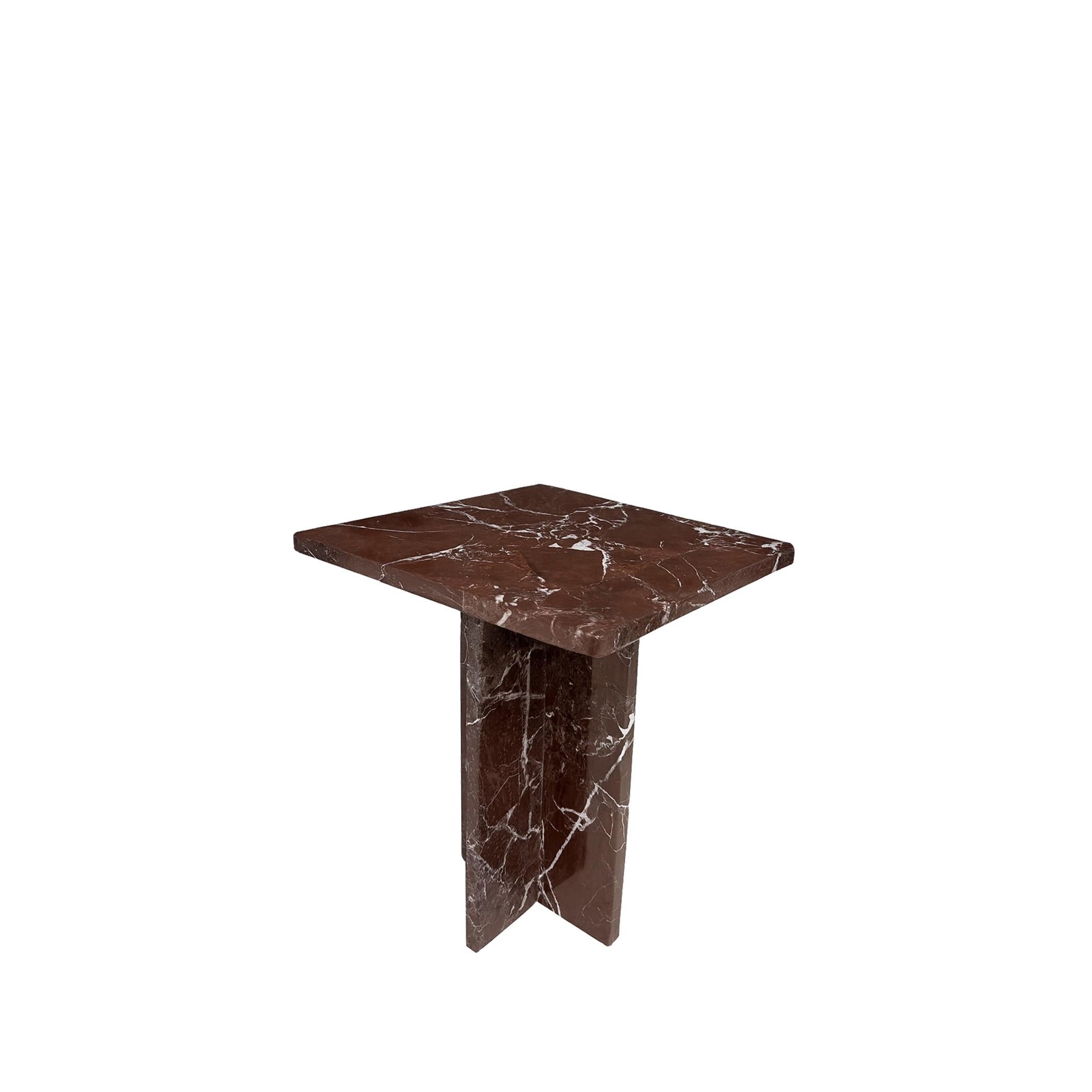 Daisy Bordo Mermer Yan Sehpa