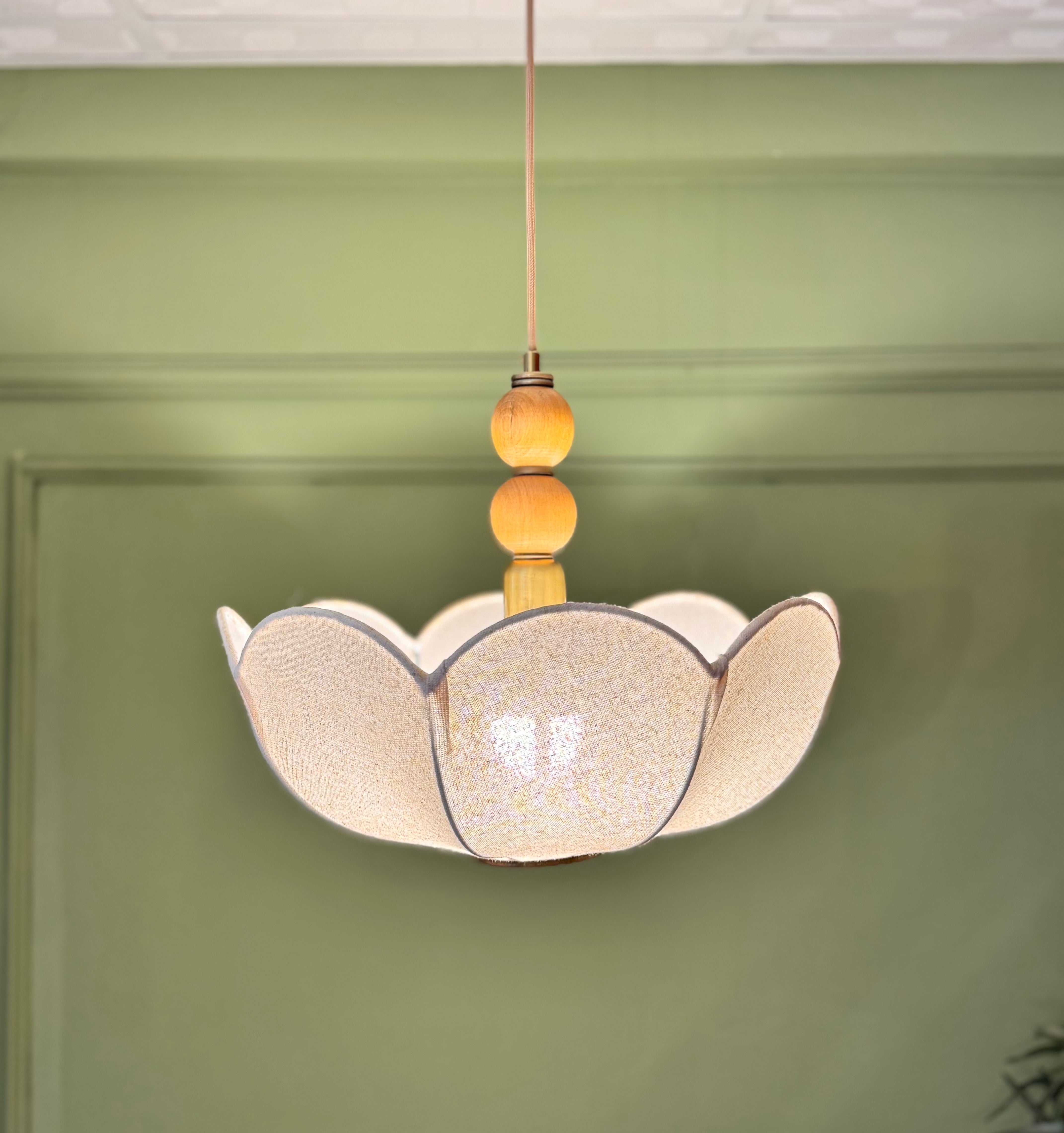 Daisy Jane Fransız Tarzı Keten Avize