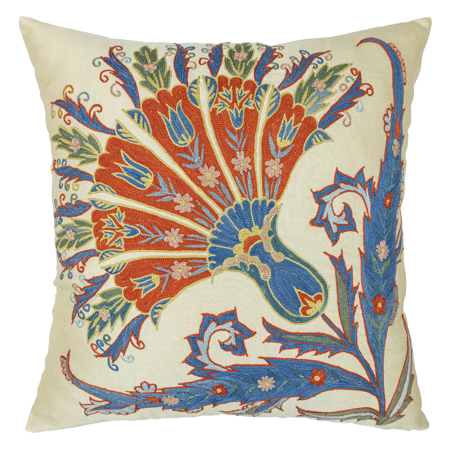 Dali Dekoratif Suzani Kırlent 50x50 cm-Yastık & Kırlent-Soho Antiq-NowShopFun