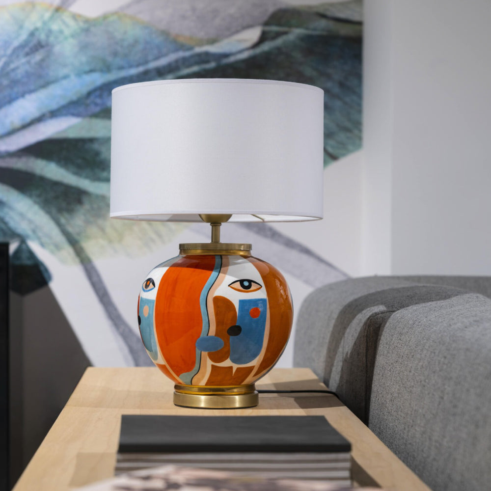 Dali El Yapımı Seramik Abajur-Abajur-Pinot Interior-NowShopFun