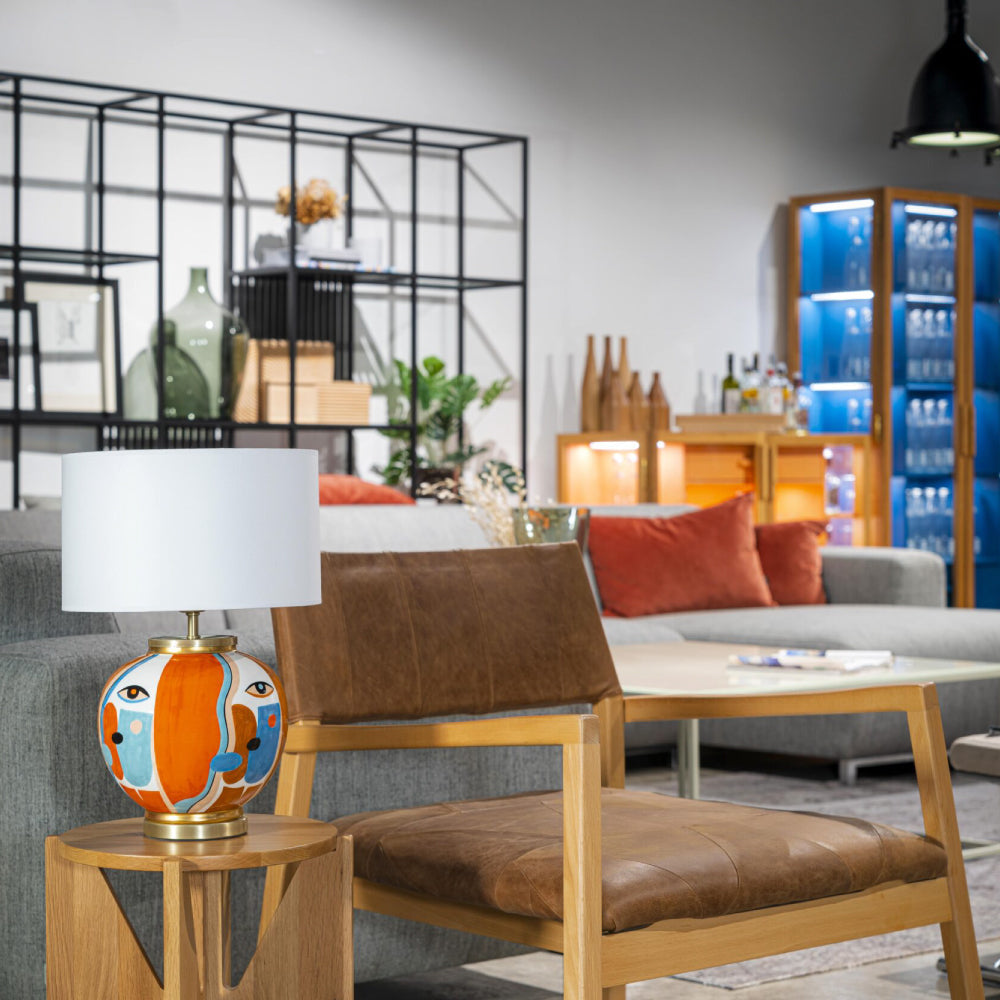 Dali El Yapımı Seramik Abajur-Abajur-Pinot Interior-NowShopFun