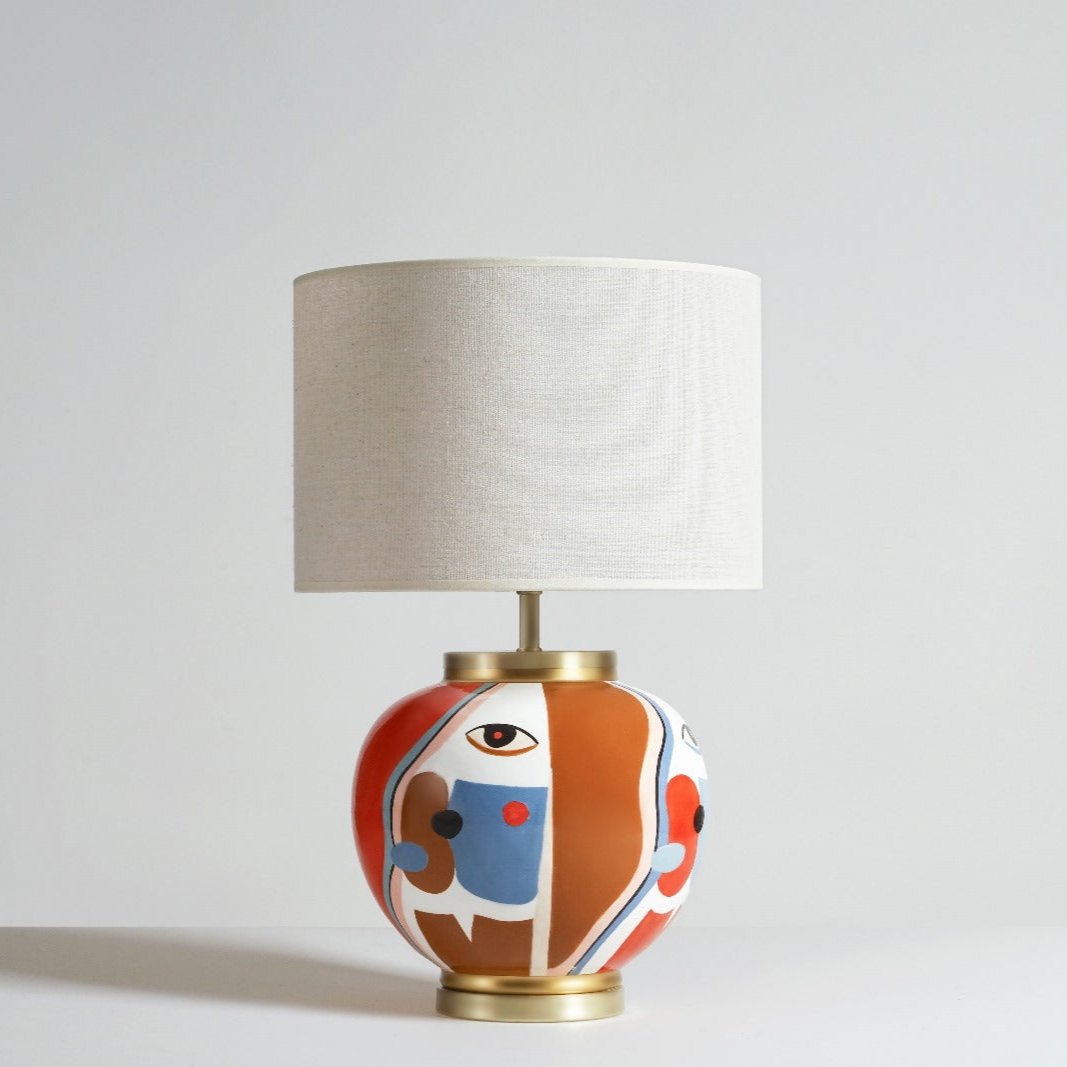 Dali El Yapımı Seramik Abajur-Abajur-Pinot Interior-NowShopFun