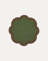 Dalia Amerikan Servis-Amerikan Servis-Mariaida Home-Kırmızı/Yeşil-NowShopFun