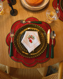 Dalia Amerikan Servis-Amerikan Servis-Mariaida Home-Kırmızı/Yeşil-NowShopFun