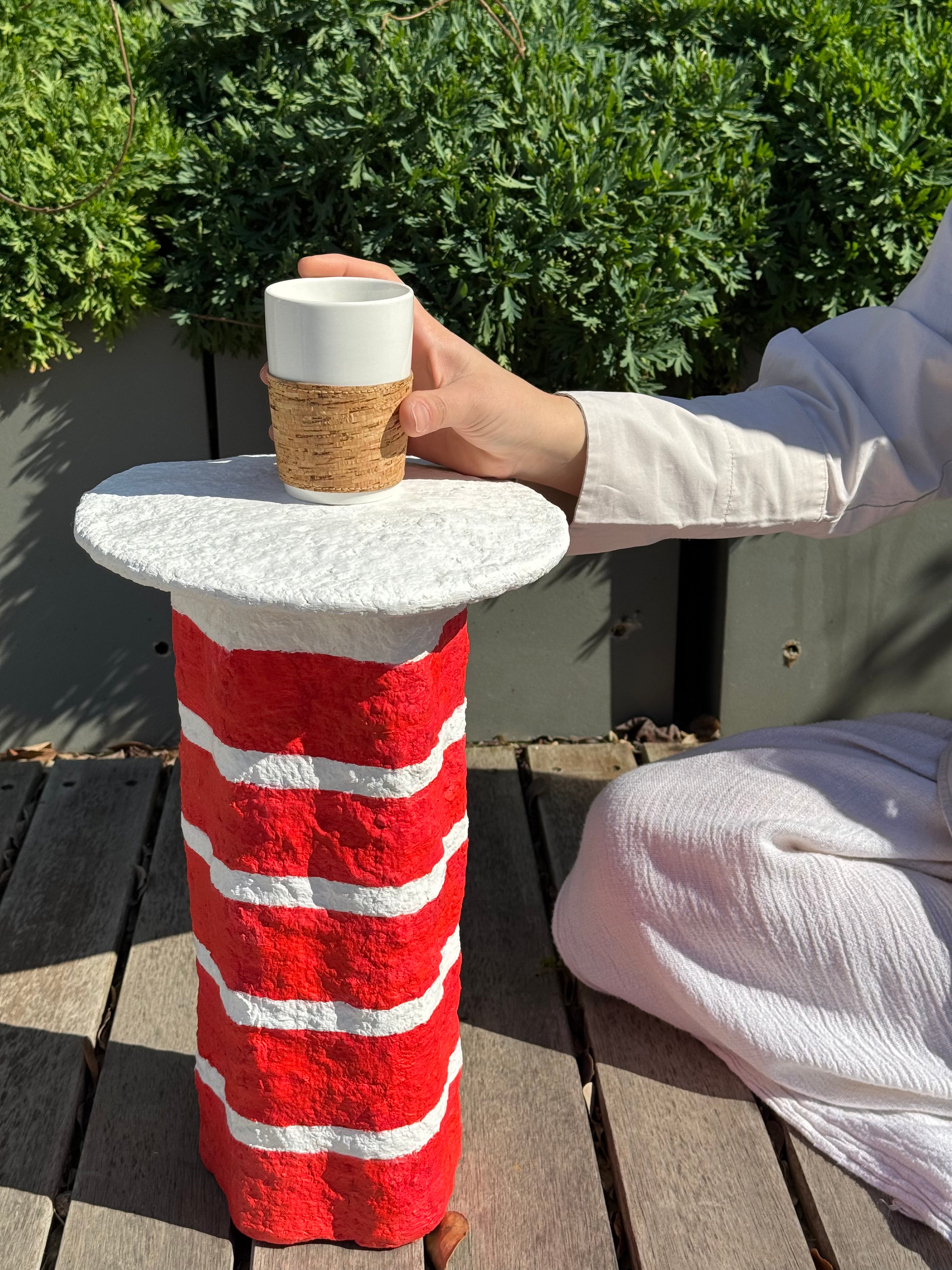 Daltonlar Kırmızı Yan Sehpa