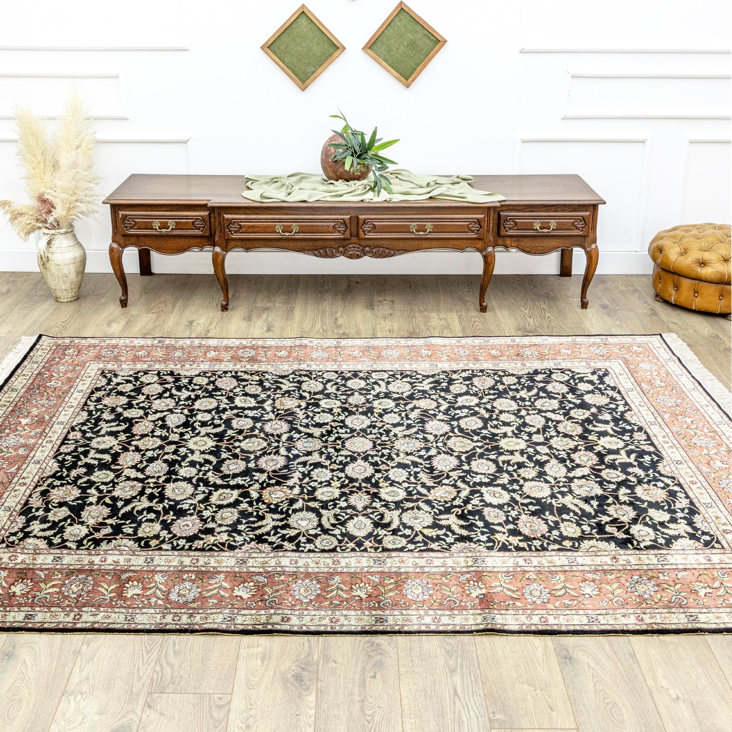 Dalya Çiçek Desenli El Dokuma Halı 182x274 cm