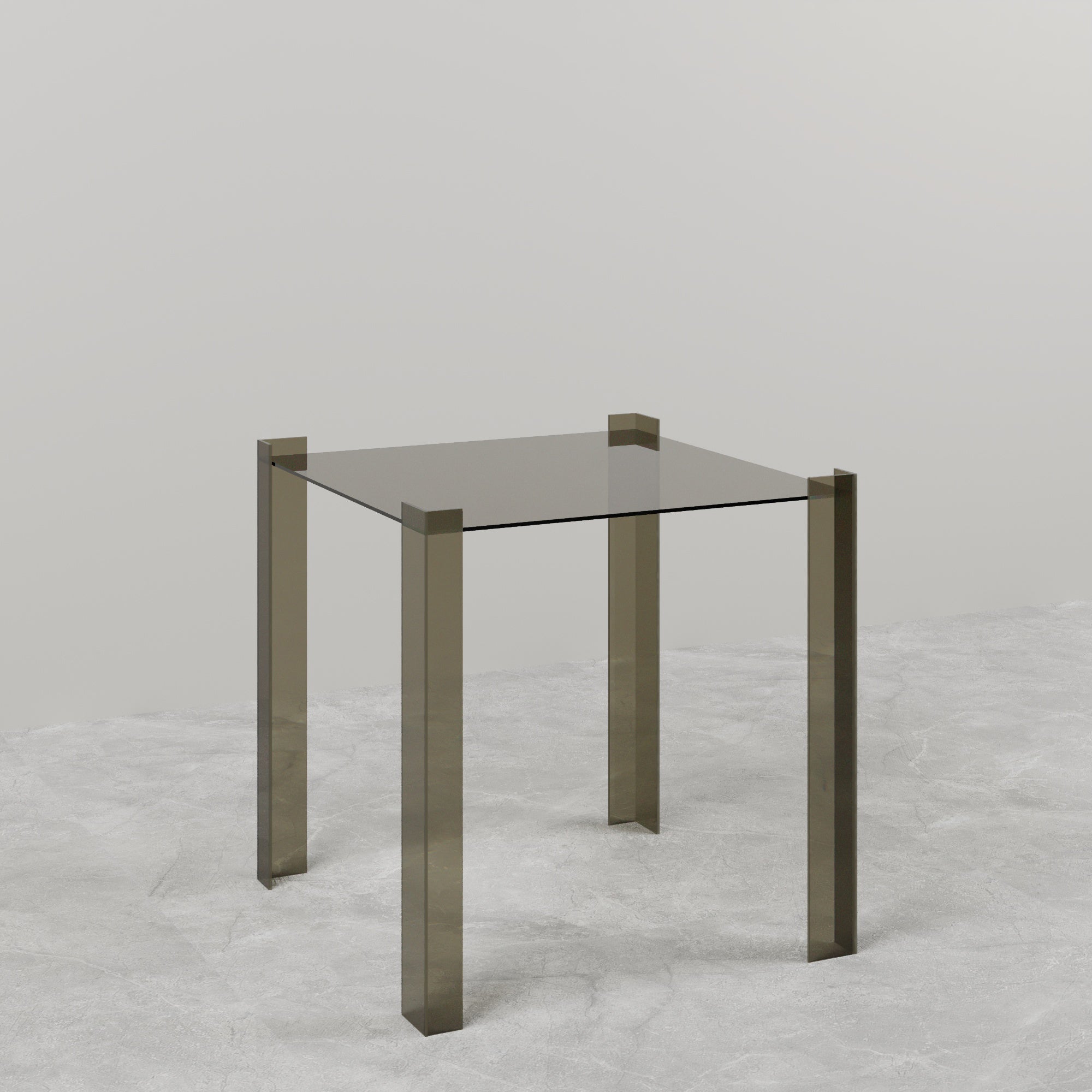 DE STIJL GLASS SIDE TABLE - Large - Bronze