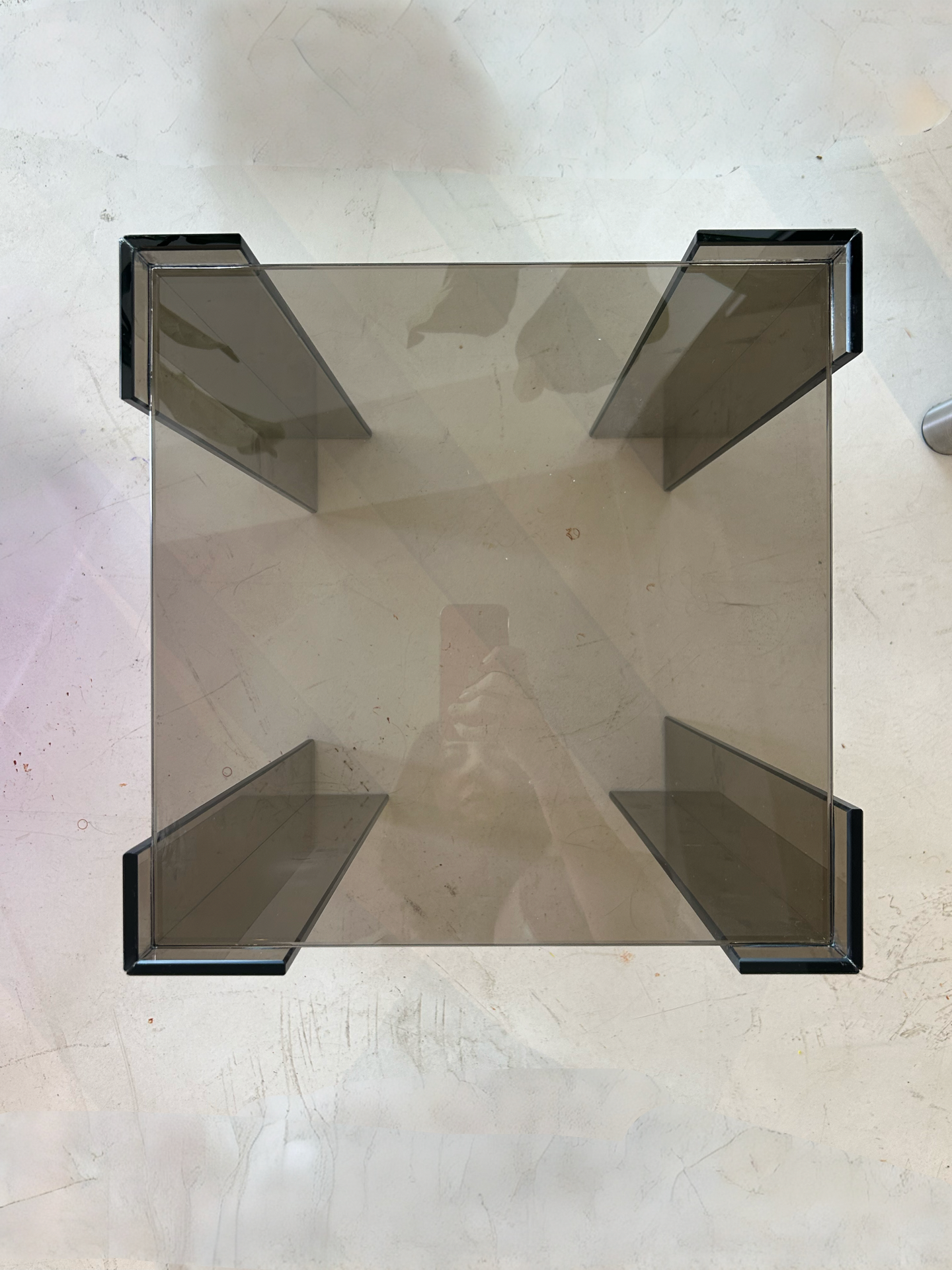 DE STIJL GLASS SIDE TABLE - Medium - Bronze