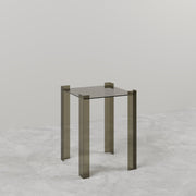 DE STIJL GLASS SIDE TABLE - Medium - Bronze