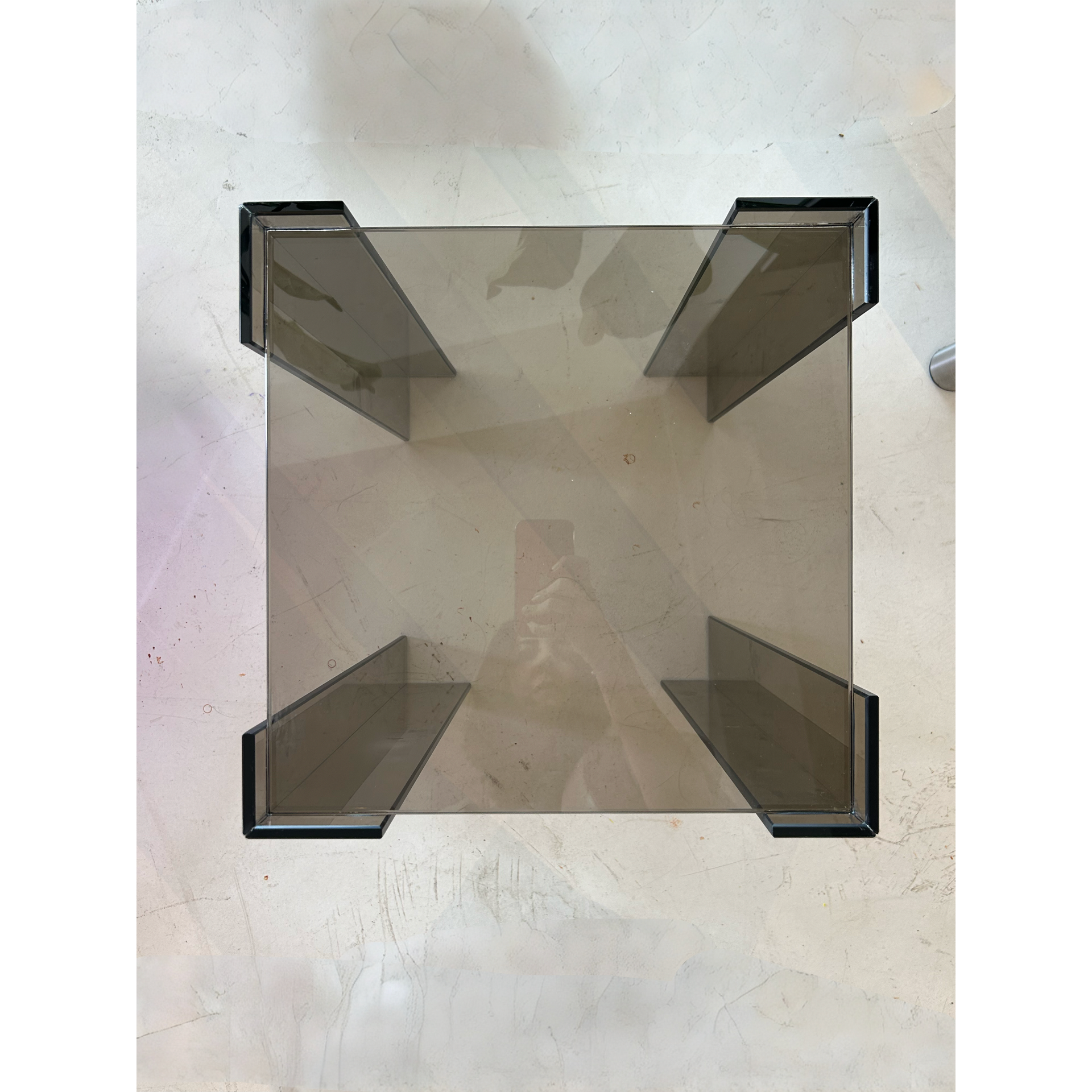 DE STIJL GLASS SIDE TABLE - Small - Bronze