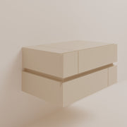 DE STIJL WALL MOUNTED BED SIDE TABLE-Side Table-CREANDE-Cream-NowShopFun