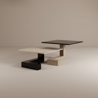 De Stijl L Mermer Alçak Orta Sehpa-Orta Sehpa-Creande-NowShopFun
