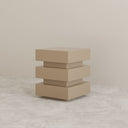 De Stijl Cubic Yan Sehpa / Tabure Küçük, Bej