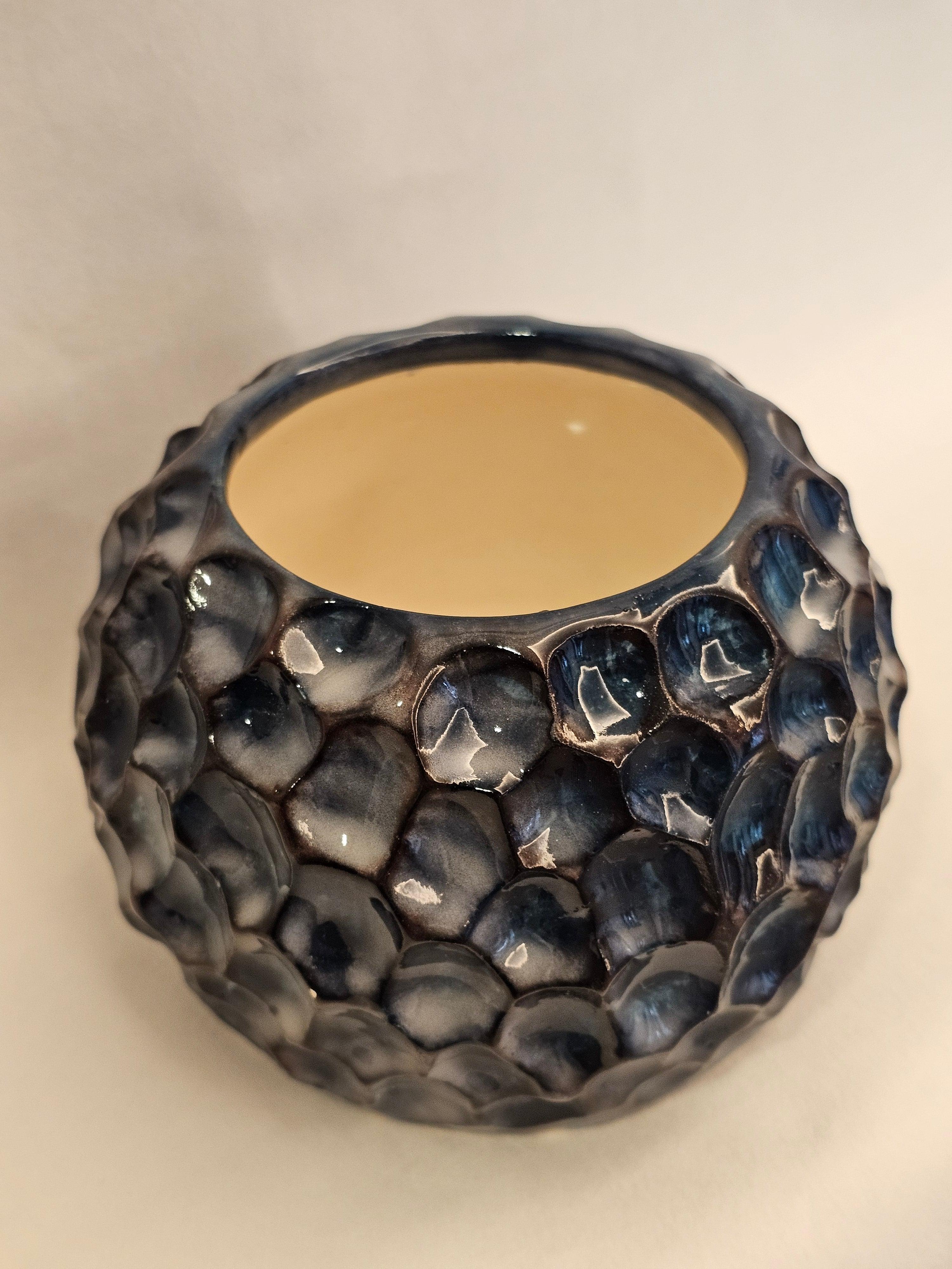 "Deep Ocean" Dokulu Seramik Vazo