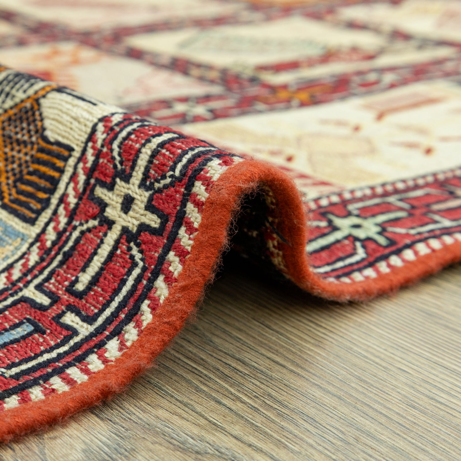 Dehri Hayvan Figürlü İpek Kilim 131X197 Cm