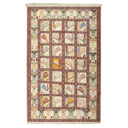 Dehri Hayvan Figürlü İpek Kilim 131X197 Cm