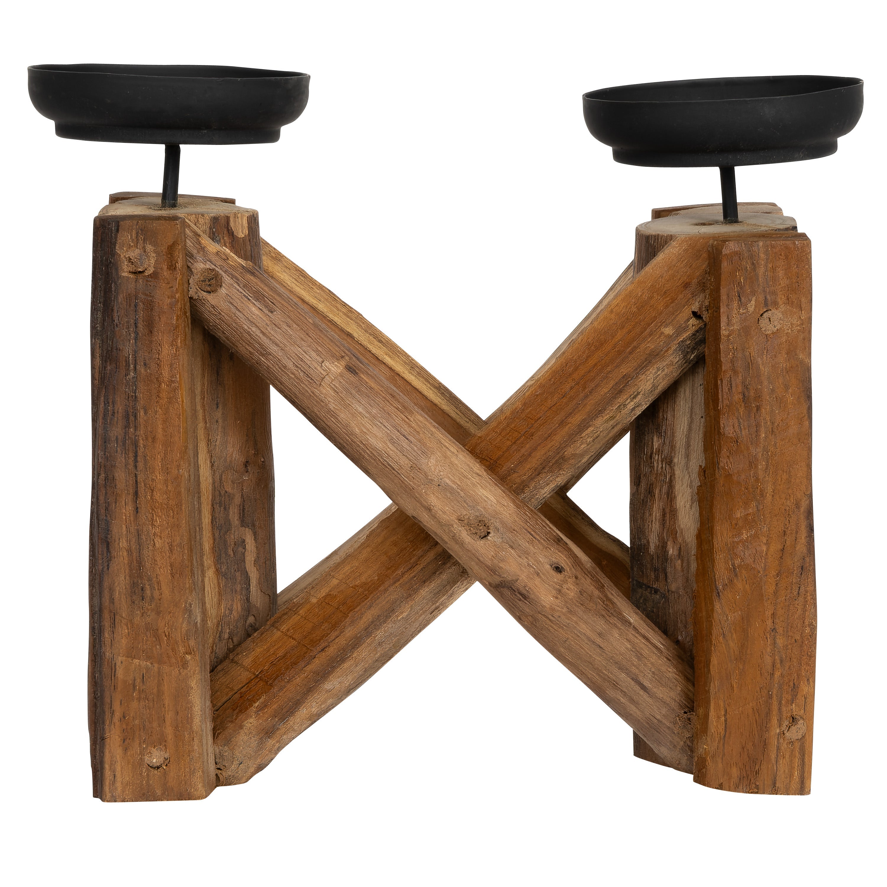 Dekoratif 2 Li Mumluk Teak
