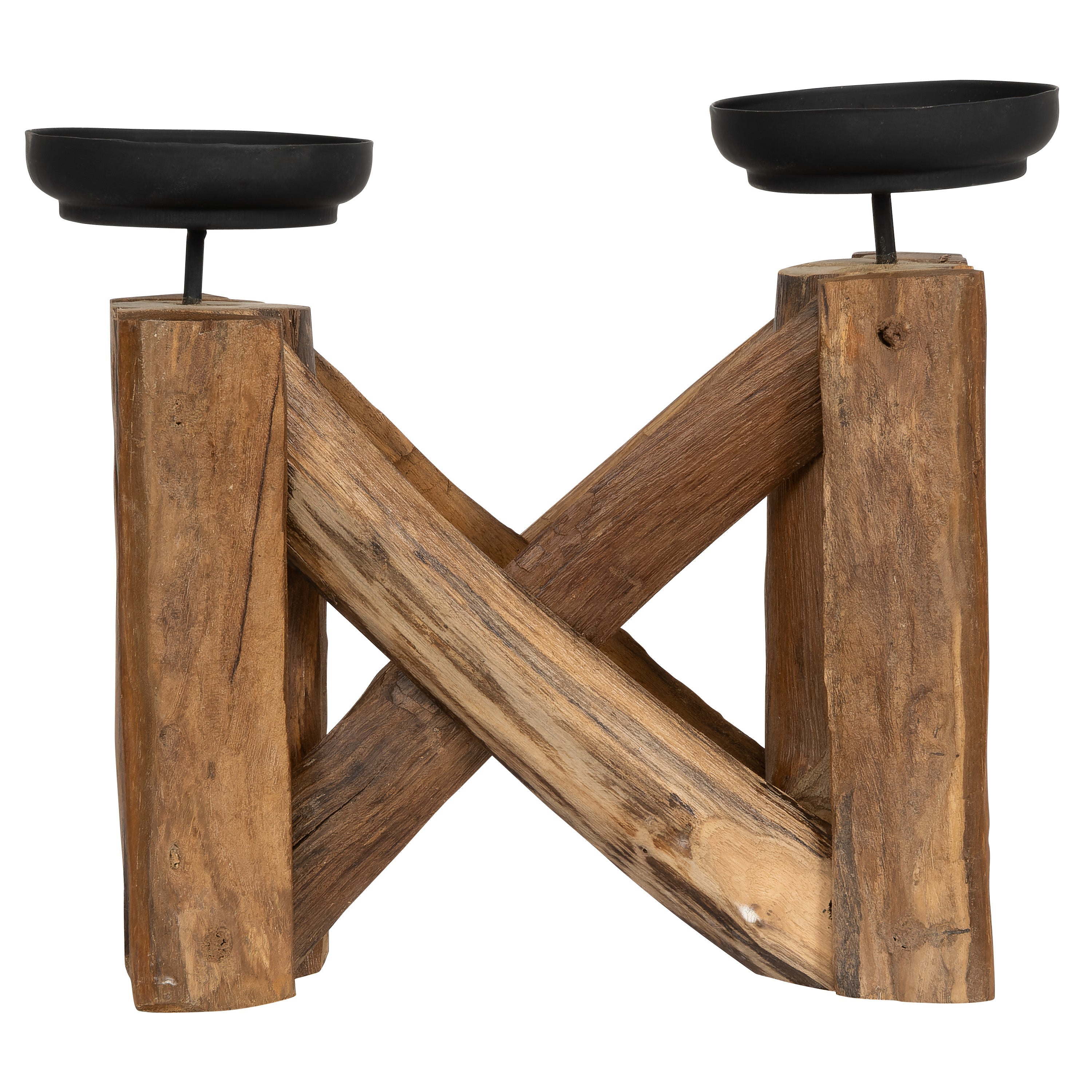Dekoratif 2 Li Mumluk Teak