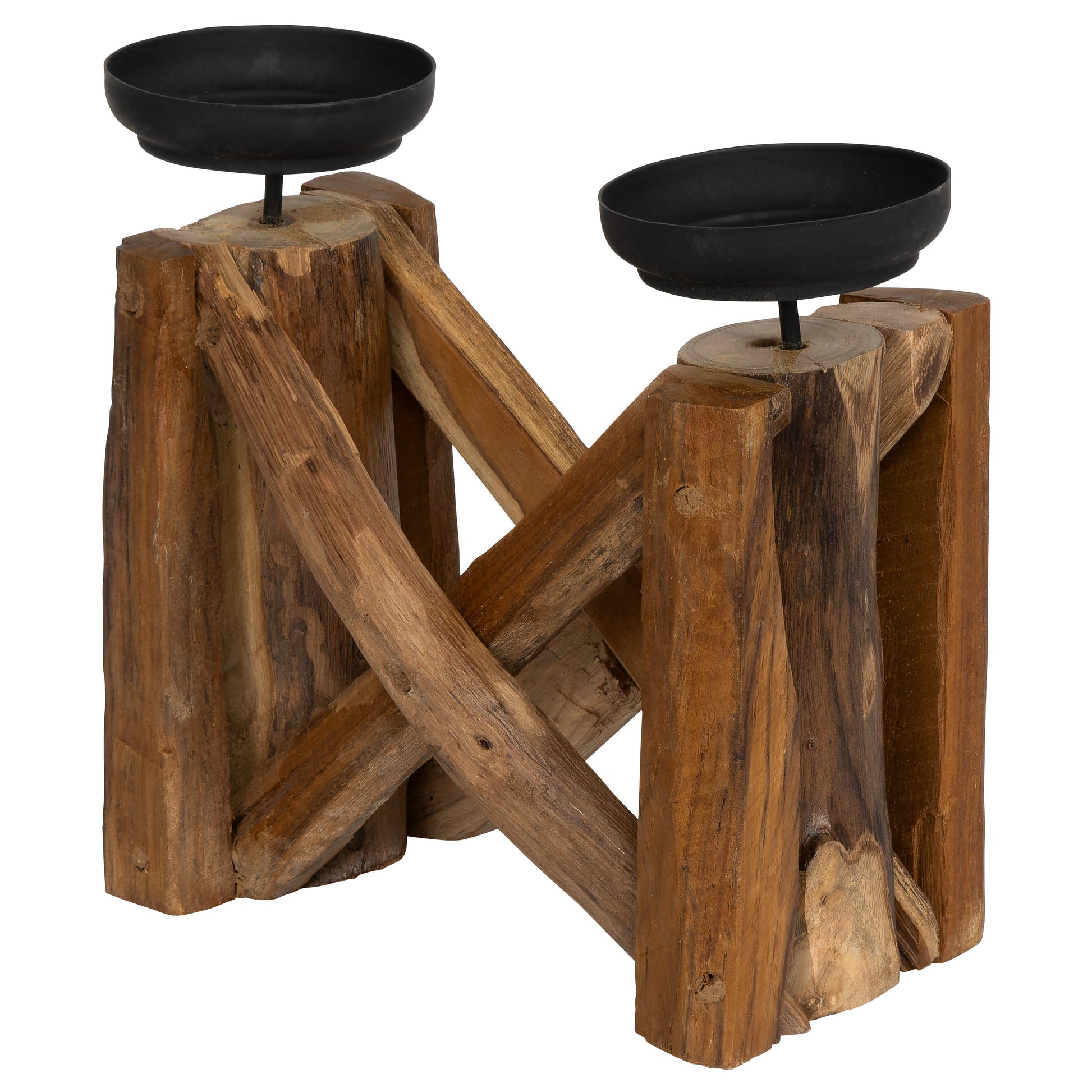 Dekoratif 2 Li Mumluk Teak
