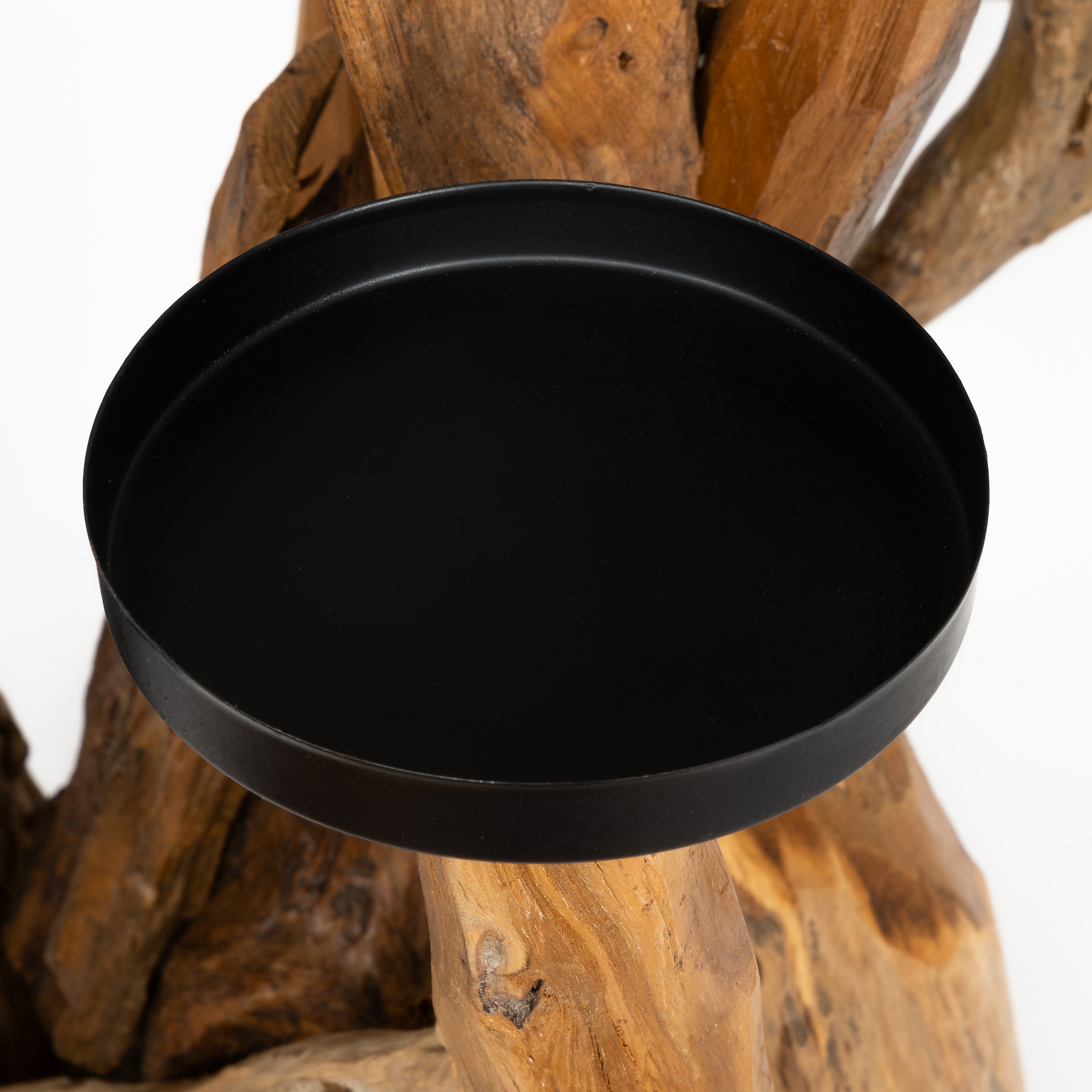 Dekoratif 6 Lı Mumluk Teak