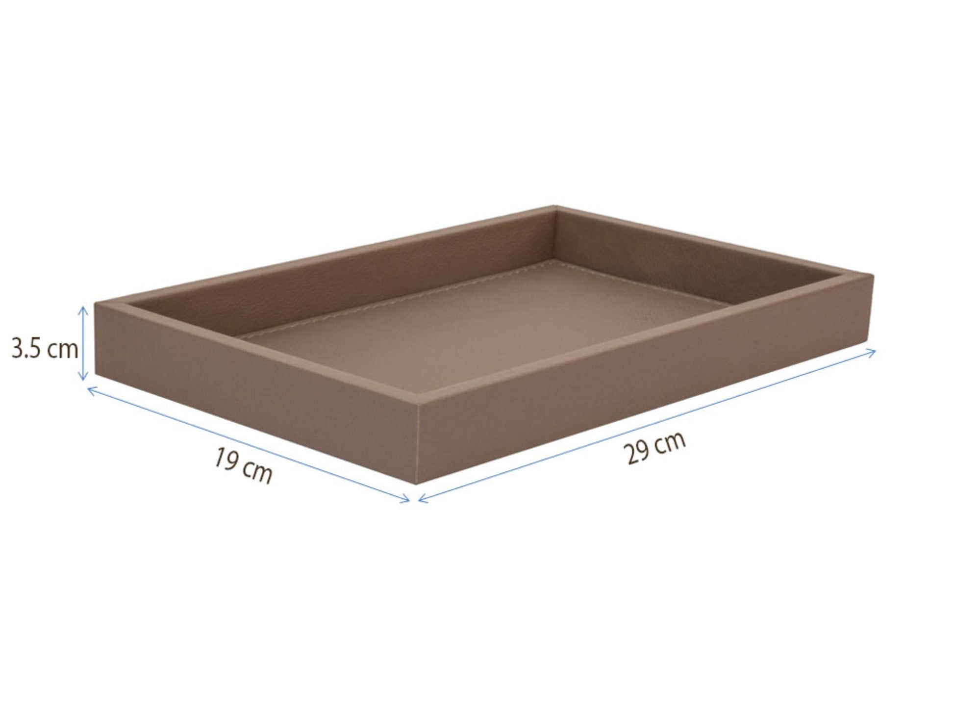 Dekoratif Camel Renk Suni Deri Tepsi 3 Boy Seçeneği-Tepsi-Moena Studio-Büyük Boy-NowShopFun