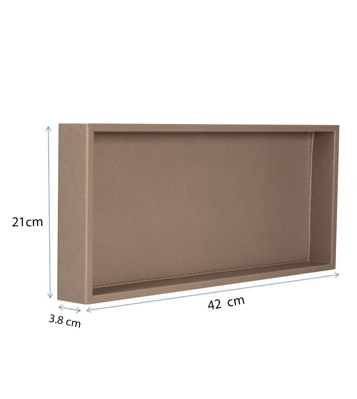 Dekoratif Camel Renk Suni Deri Tepsi 3 Boy Seçeneği-Tepsi-Moena Studio-Büyük Boy-NowShopFun