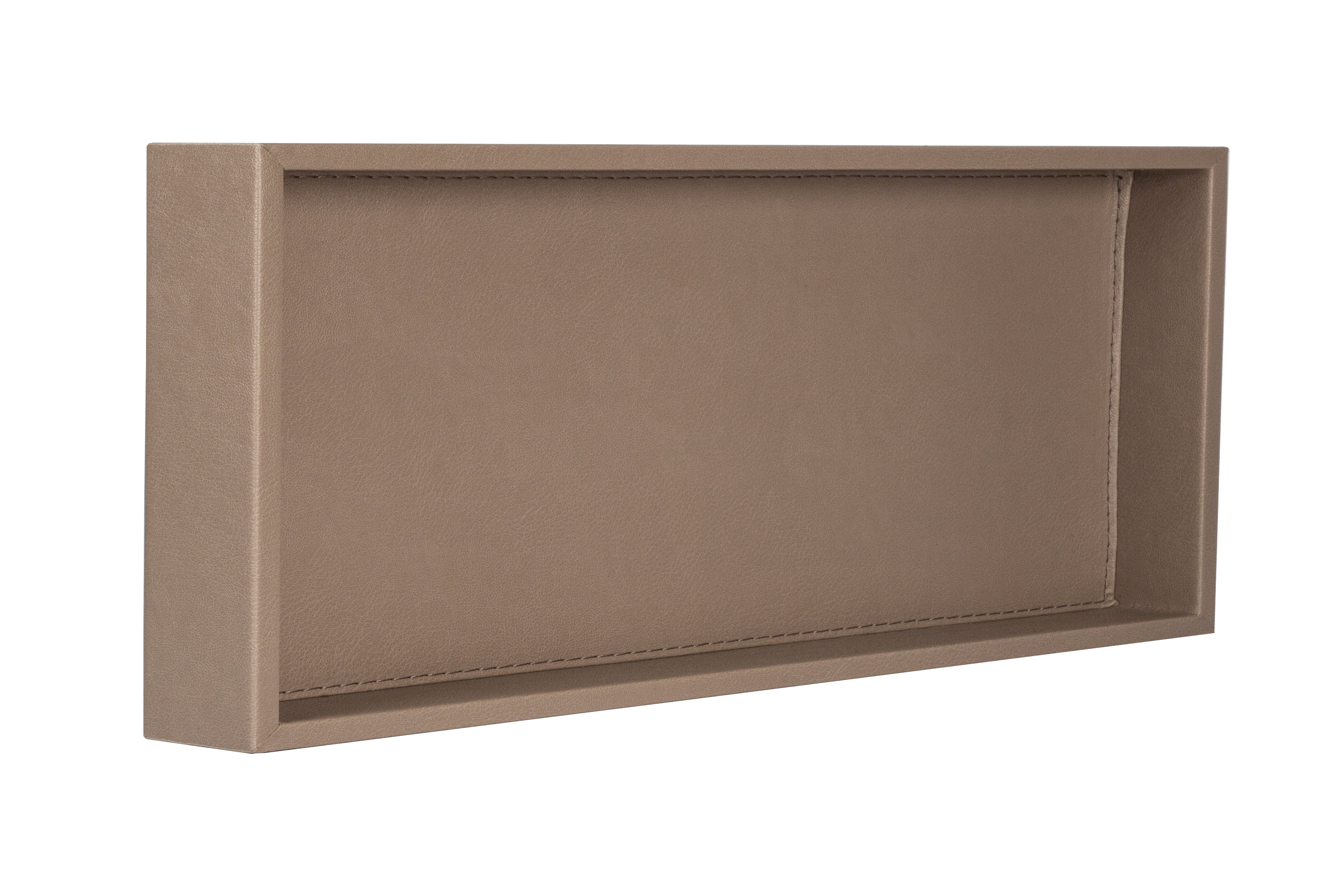 Dekoratif Camel Renk Suni Deri Tepsi 3 Boy Seçeneği-Tepsi-Moena Studio-Büyük Boy-NowShopFun