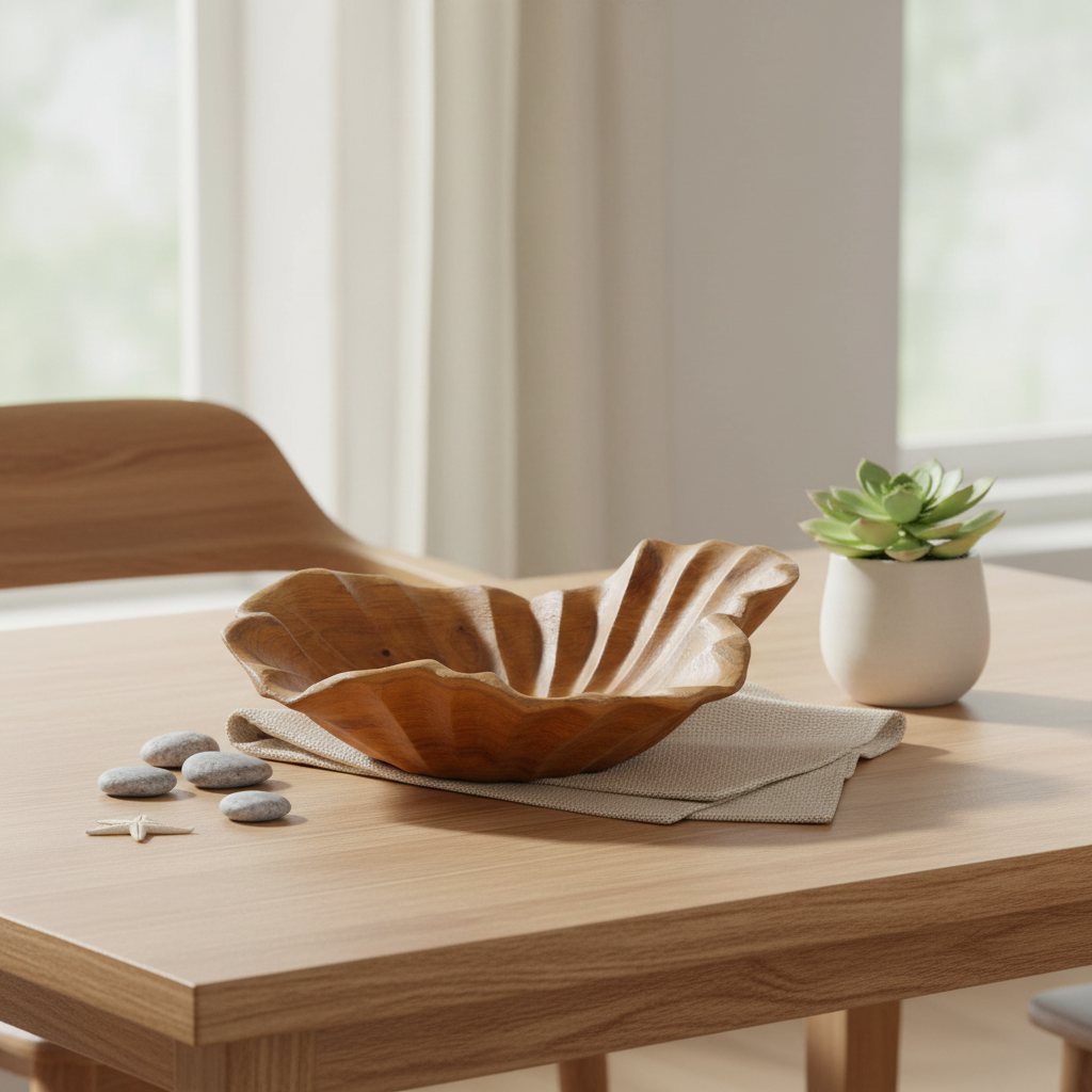 Dekoratif Gondol Lotus Teak