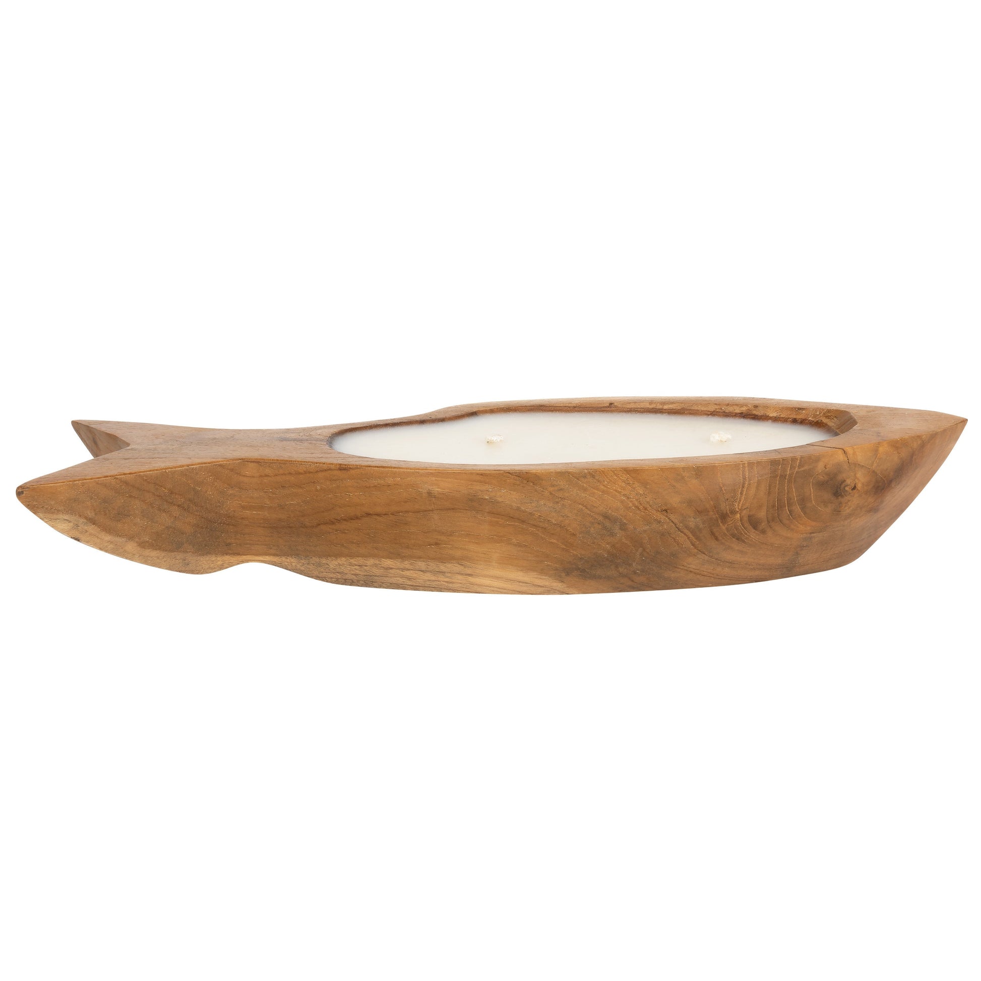 Dekoratif Mum Teak Balık Formu S