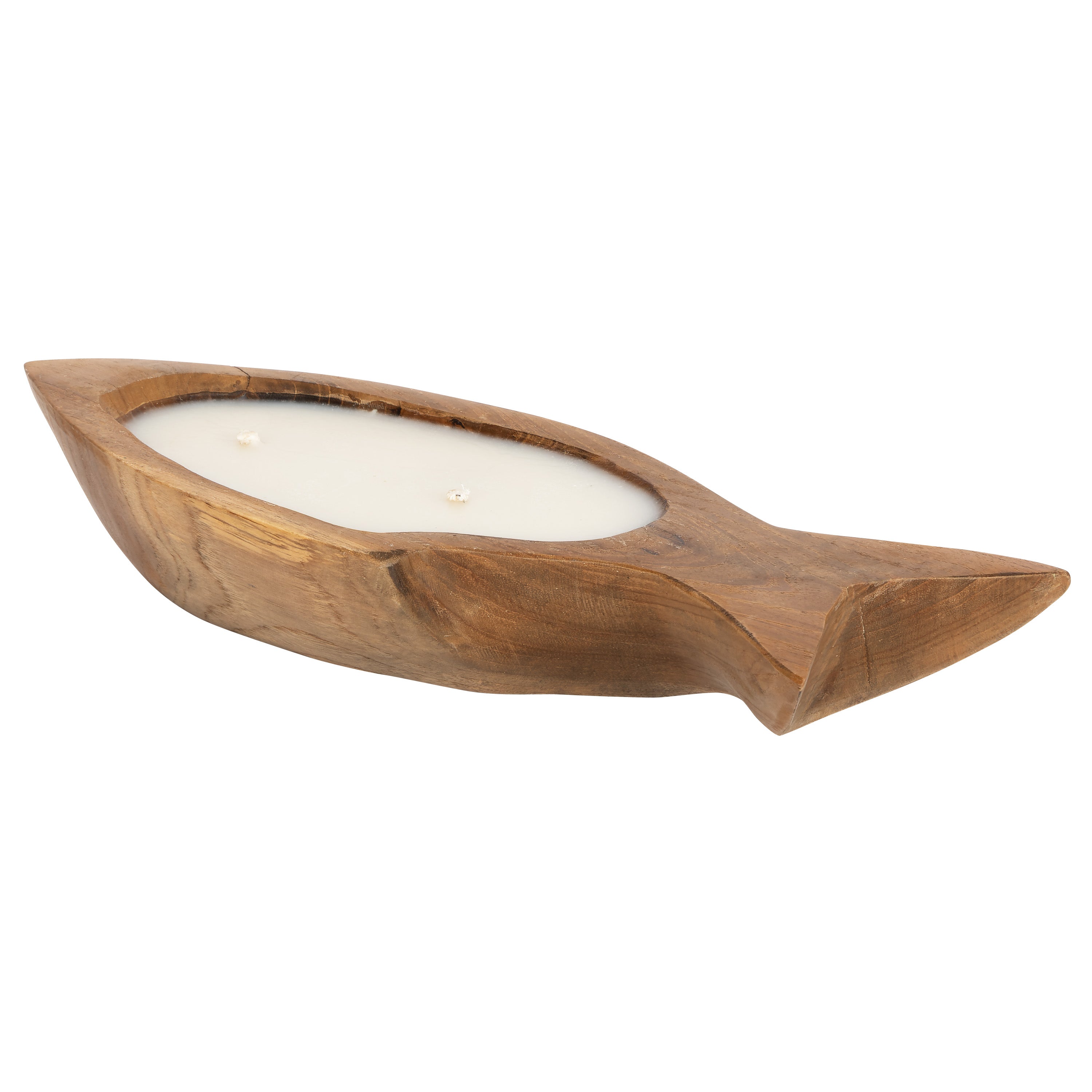 Dekoratif Mum Teak Balık Formu S