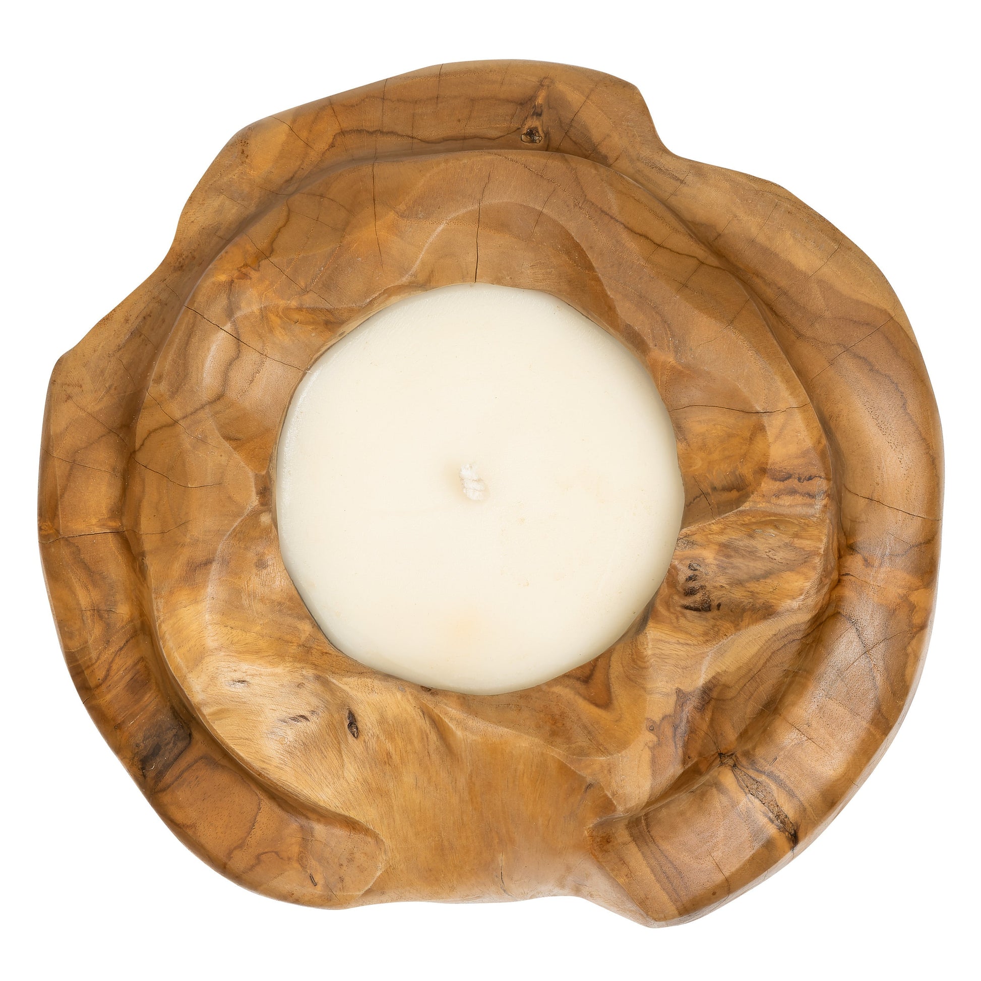 Dekoratif Mum Teak Saksı Formu