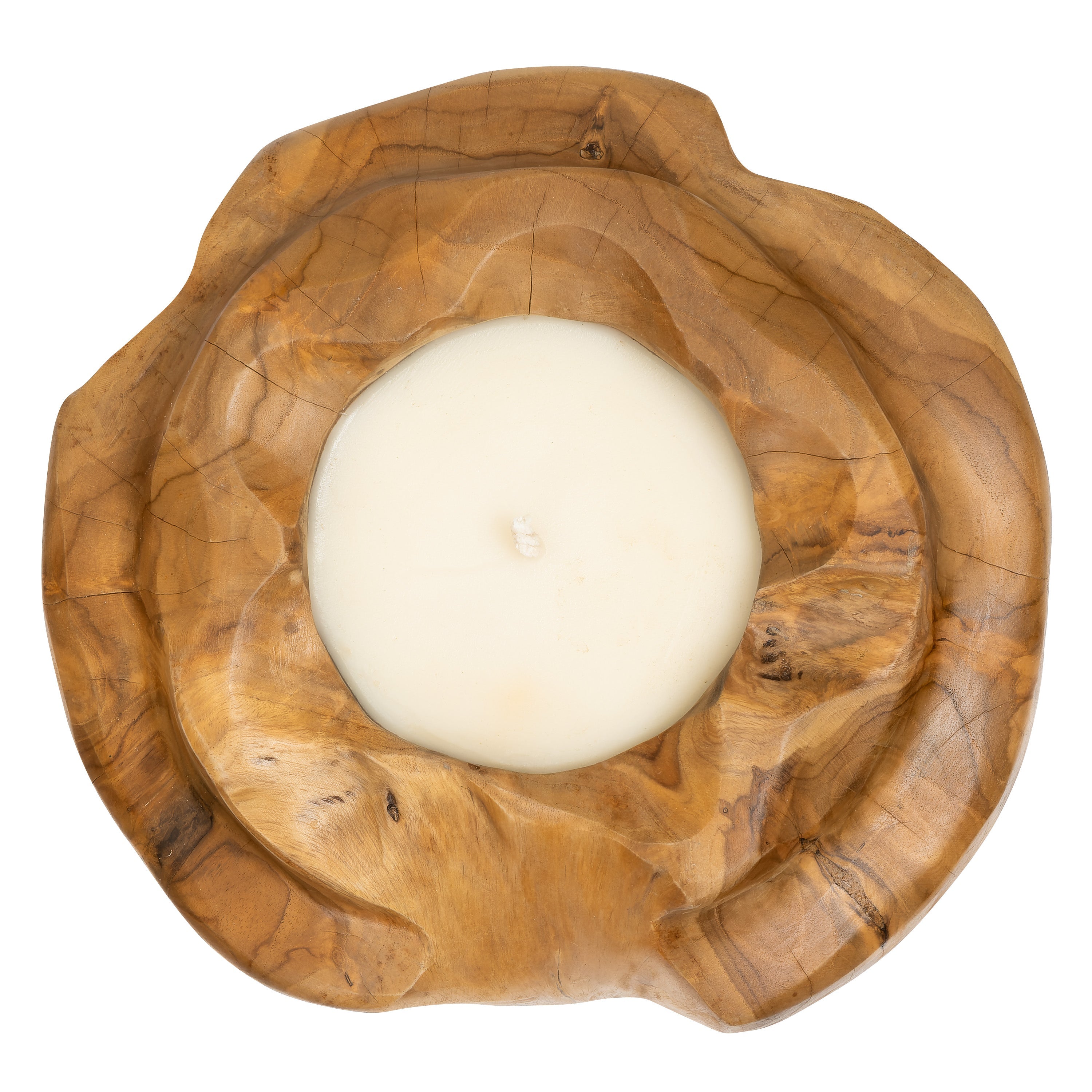 Dekoratif Mum Teak Saksı Formu