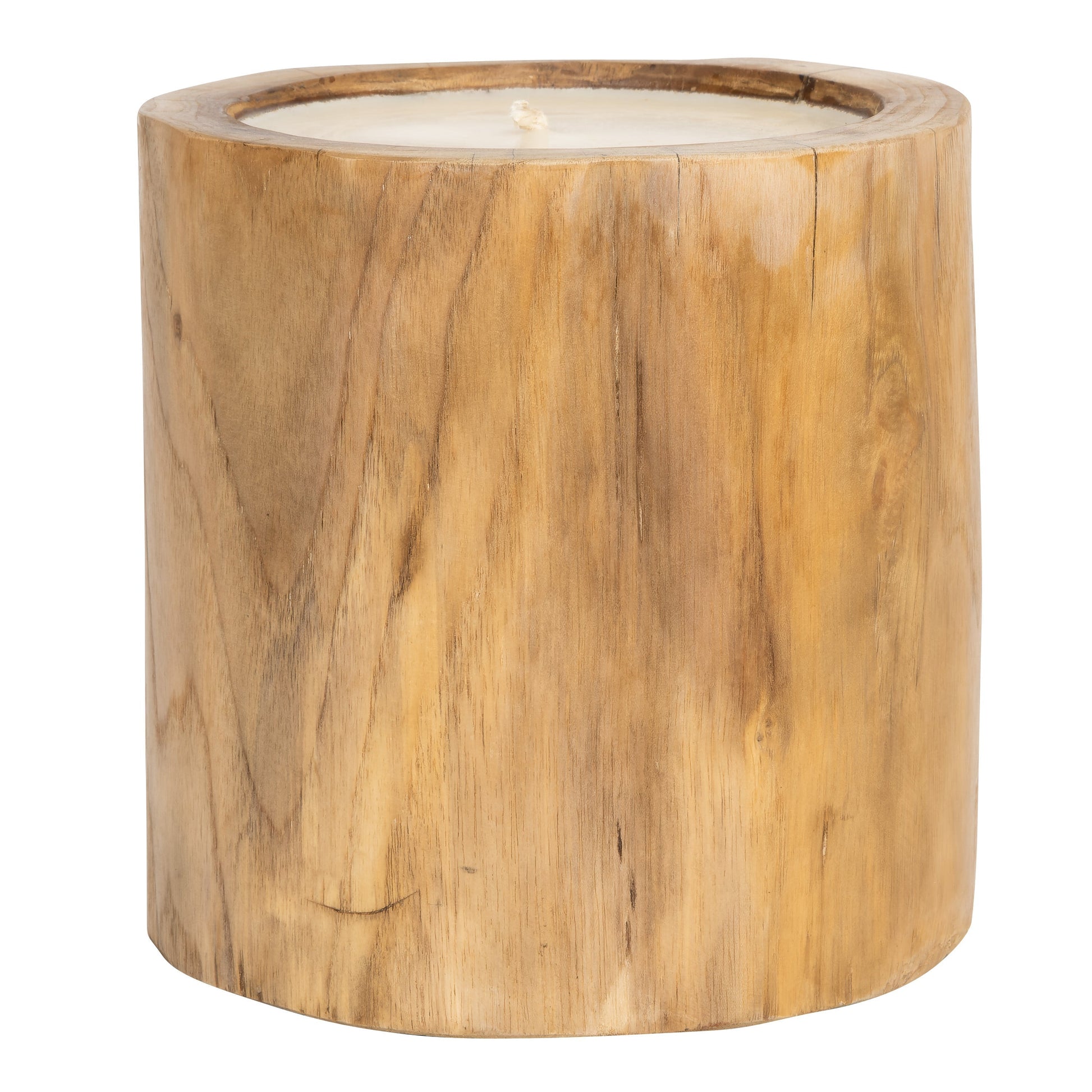 Dekoratif Mum Teak Silindir