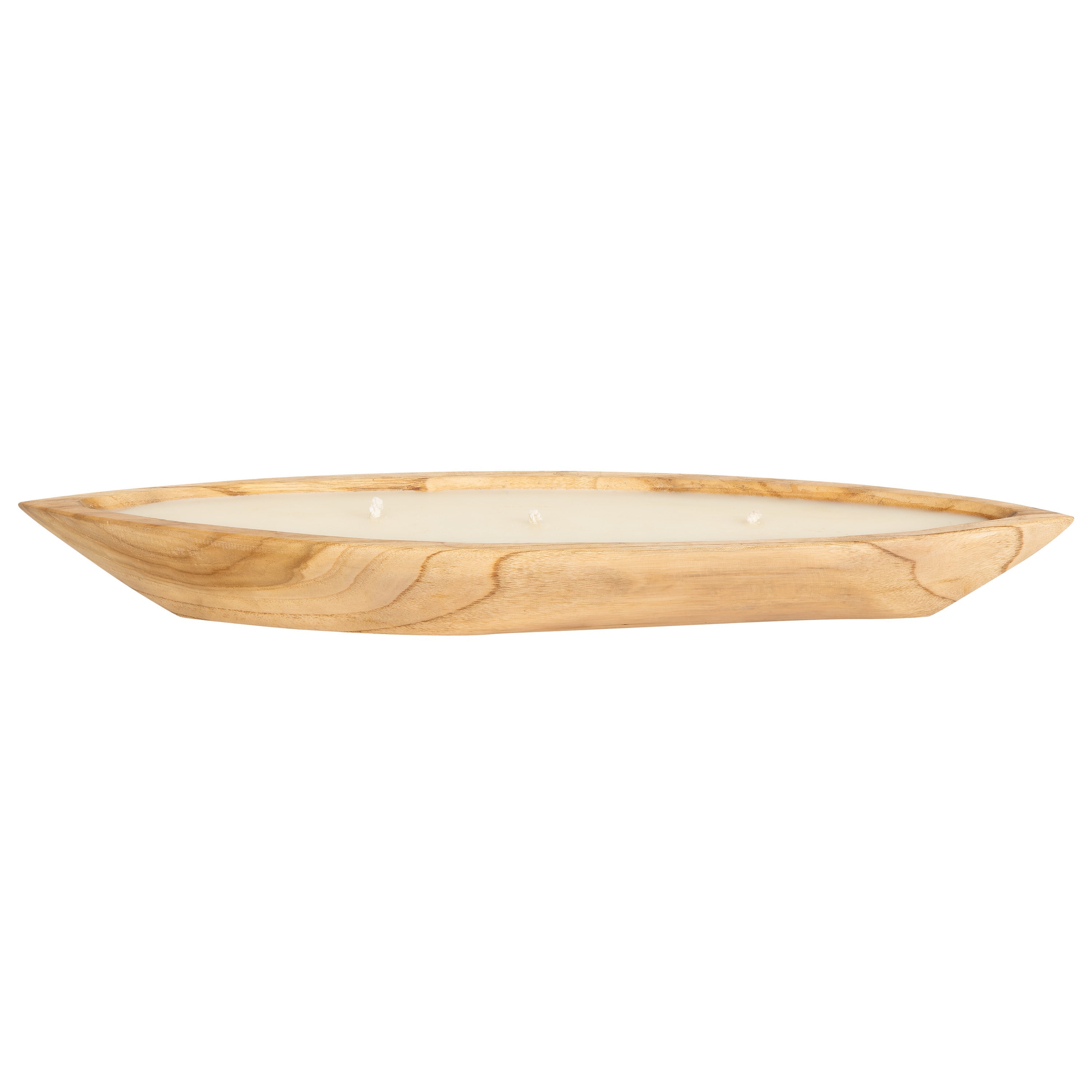Dekoratif Mum Teak Tekne Formu M