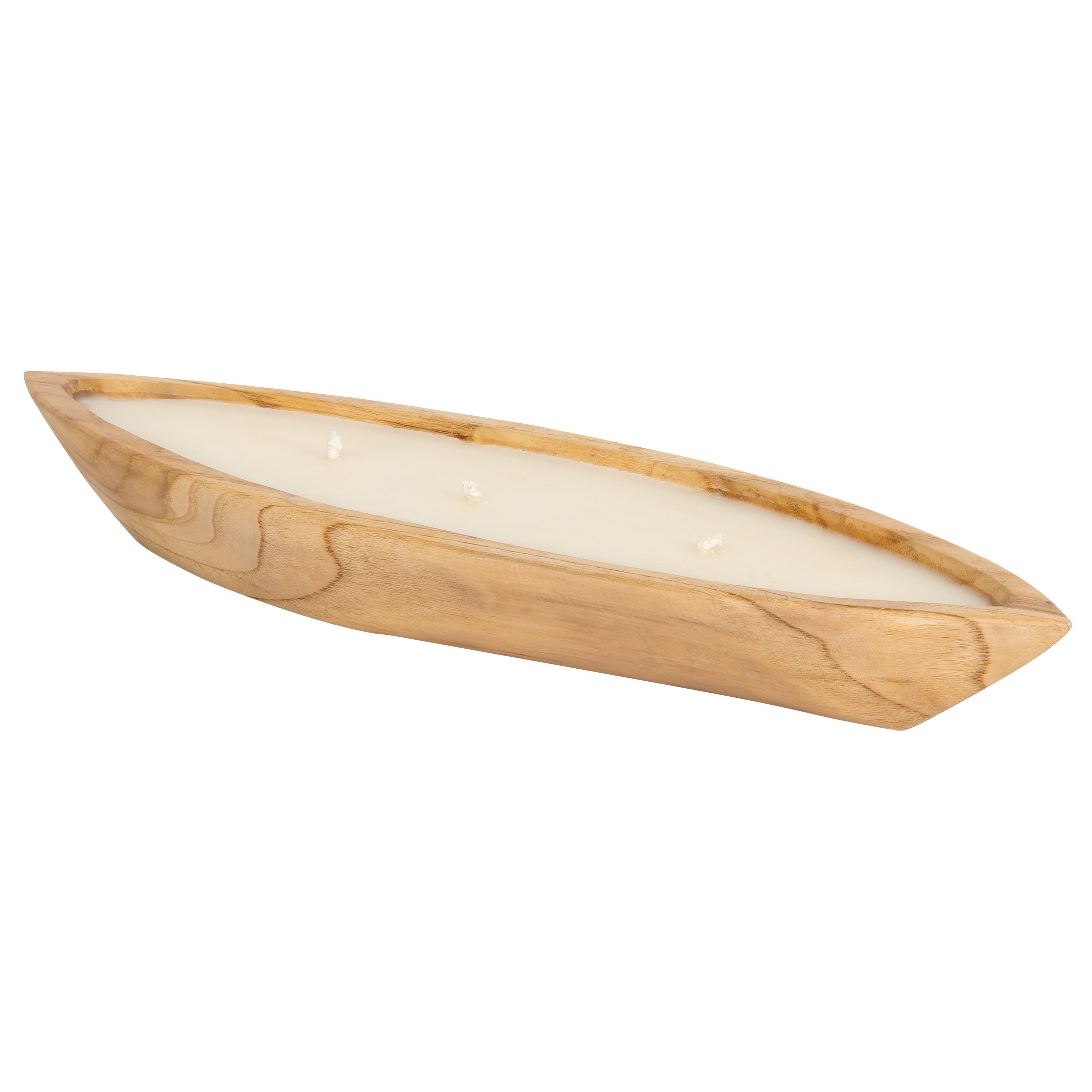 Dekoratif Mum Teak Tekne Formu M