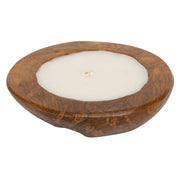 Dekoratif Mum Teak Yuvarlak Form