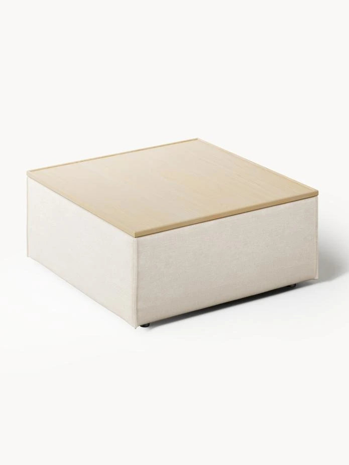 Dekoratif Saklama Alanlı Orta Sehpa - InNature Home - Açık Bej, Açık Meşe-Kanepe Koleksiyonları > Soft Koleksiyon,Oturma Odası > Sehpa,Oturma Odası > Puf ve Dinlenmeler,INNATURE Özel Koleksiyon,Çok Satanlar-INNATURE-NowShopFun