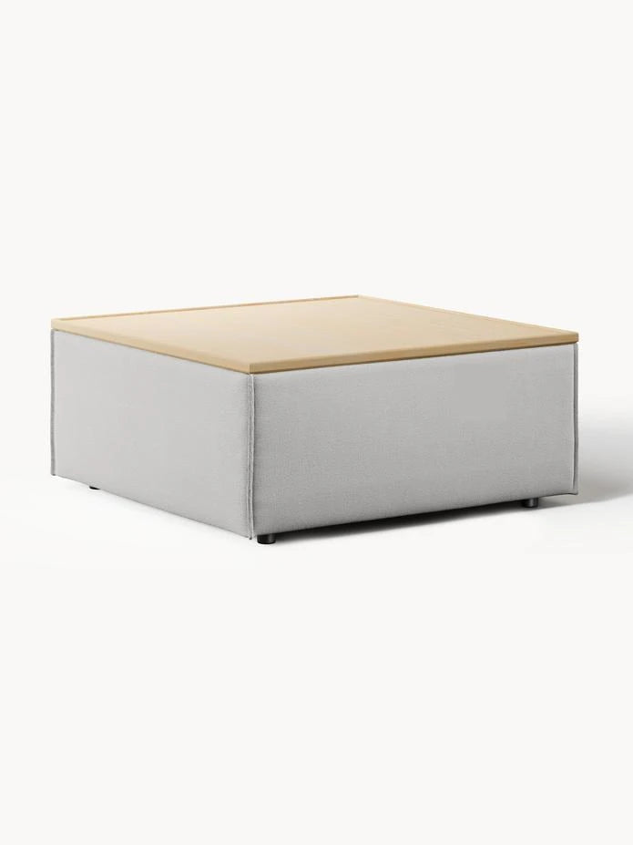 Dekoratif Saklama Alanlı Orta Sehpa - InNature Home - Gri, Açık Meşe-Kanepe Koleksiyonları > Soft Koleksiyon,Oturma Odası > Sehpa,Oturma Odası > Puf ve Dinlenmeler,INNATURE Özel Koleksiyon,Çok Satanlar-INNATURE-NowShopFun