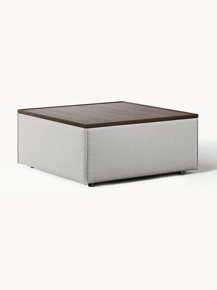 Dekoratif Saklama Alanlı Orta Sehpa - InNature Home - Gri, Koyu Meşe-Kanepe Koleksiyonları > Soft Koleksiyon,Oturma Odası > Sehpa,Oturma Odası > Puf ve Dinlenmeler,INNATURE Özel Koleksiyon,Çok Satanlar-INNATURE-NowShopFun