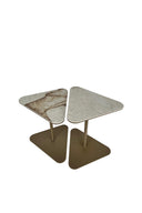 Delta 2'li Seramik Metal Sehpa Seti-Yan Sehpa-Soffi-NowShopFun