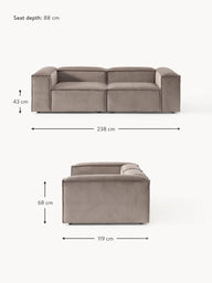 Soft Modüler Kanepe – 2 Modül (2-3 Kişilik)