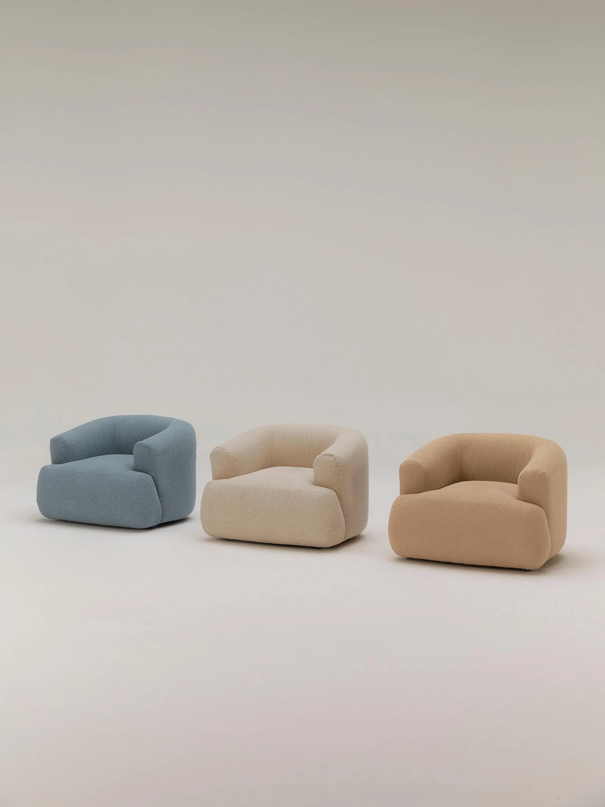 Wolke Armchair - Innature Home - Light Beige, Boucle