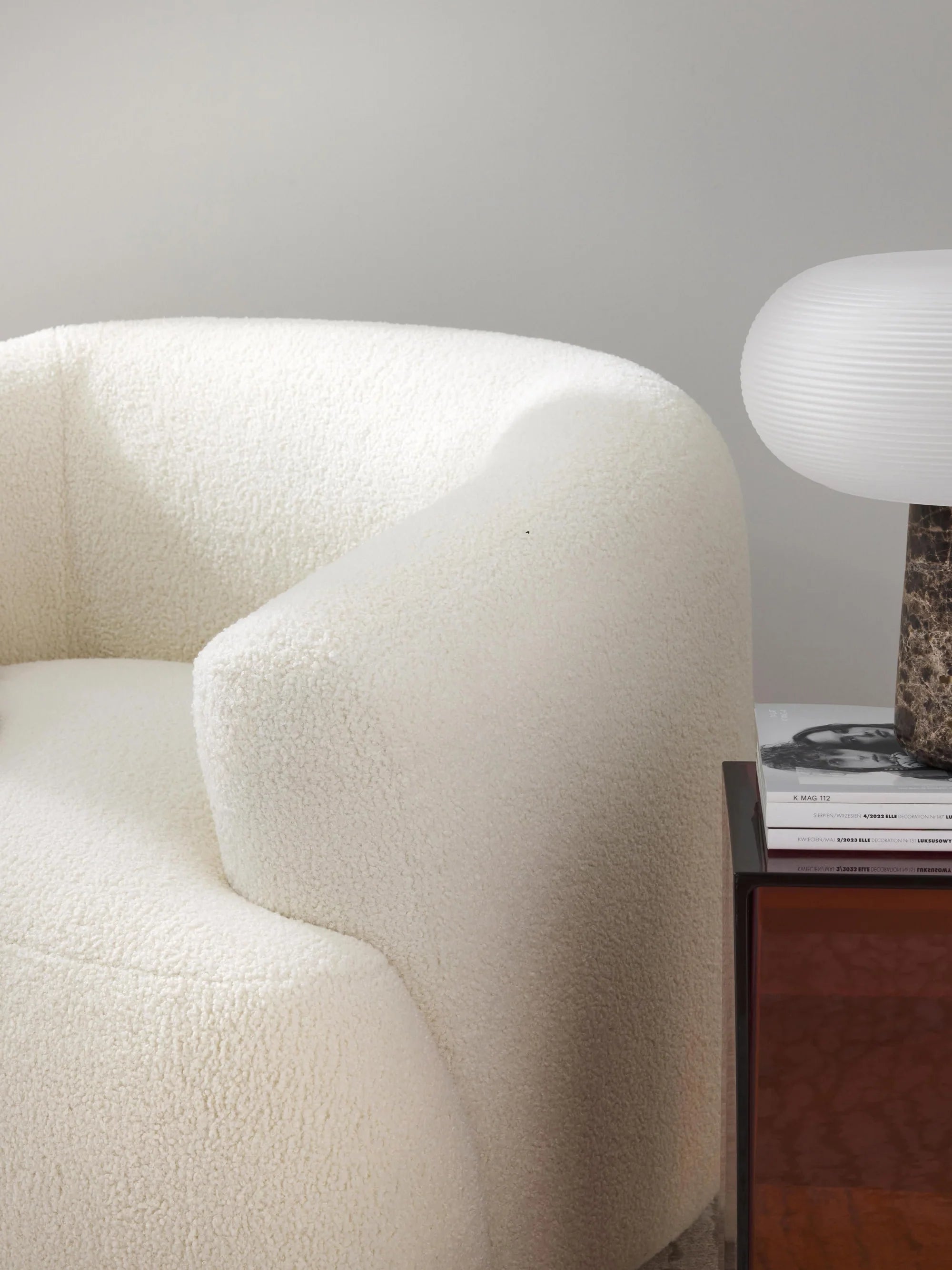 Wolke Armchair - Innature Home - Light Beige, Boucle