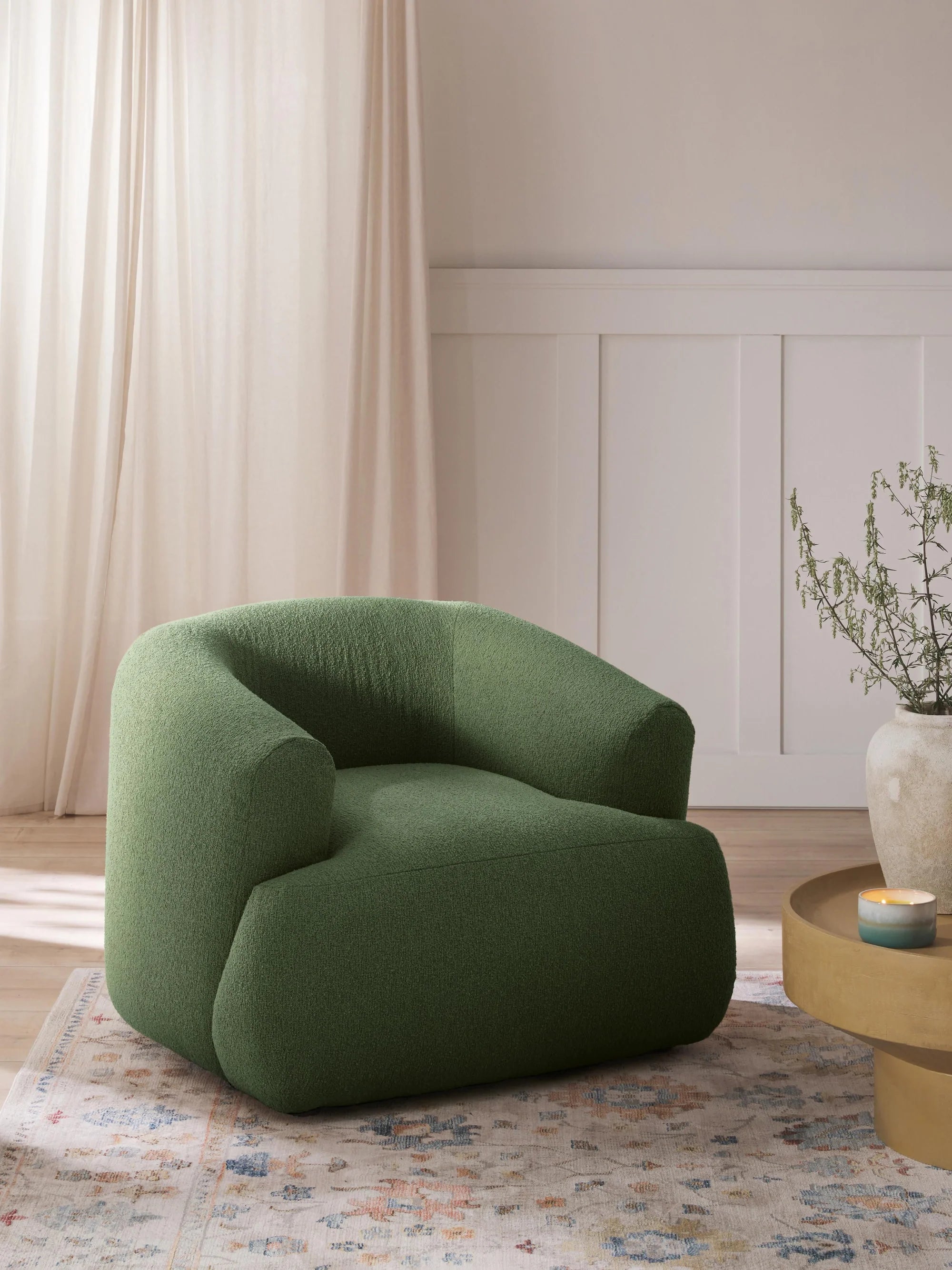 Wolke Armchair - Innature Home - Light Beige, Boucle